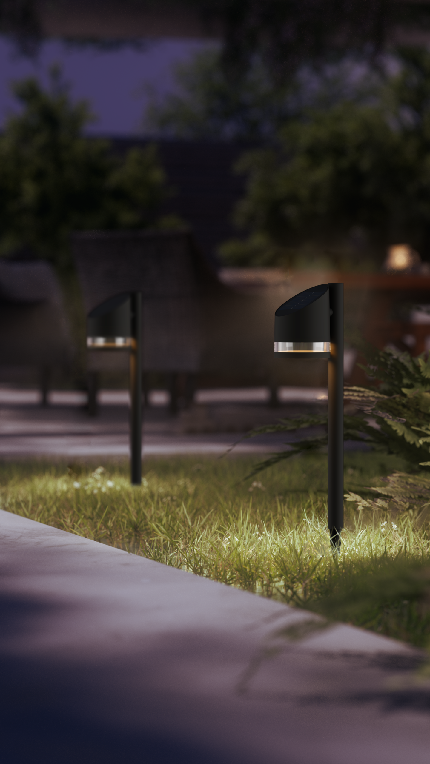 Aurinkokennovalaisin Philips Fyve 200lm 2700K 1,5W musta