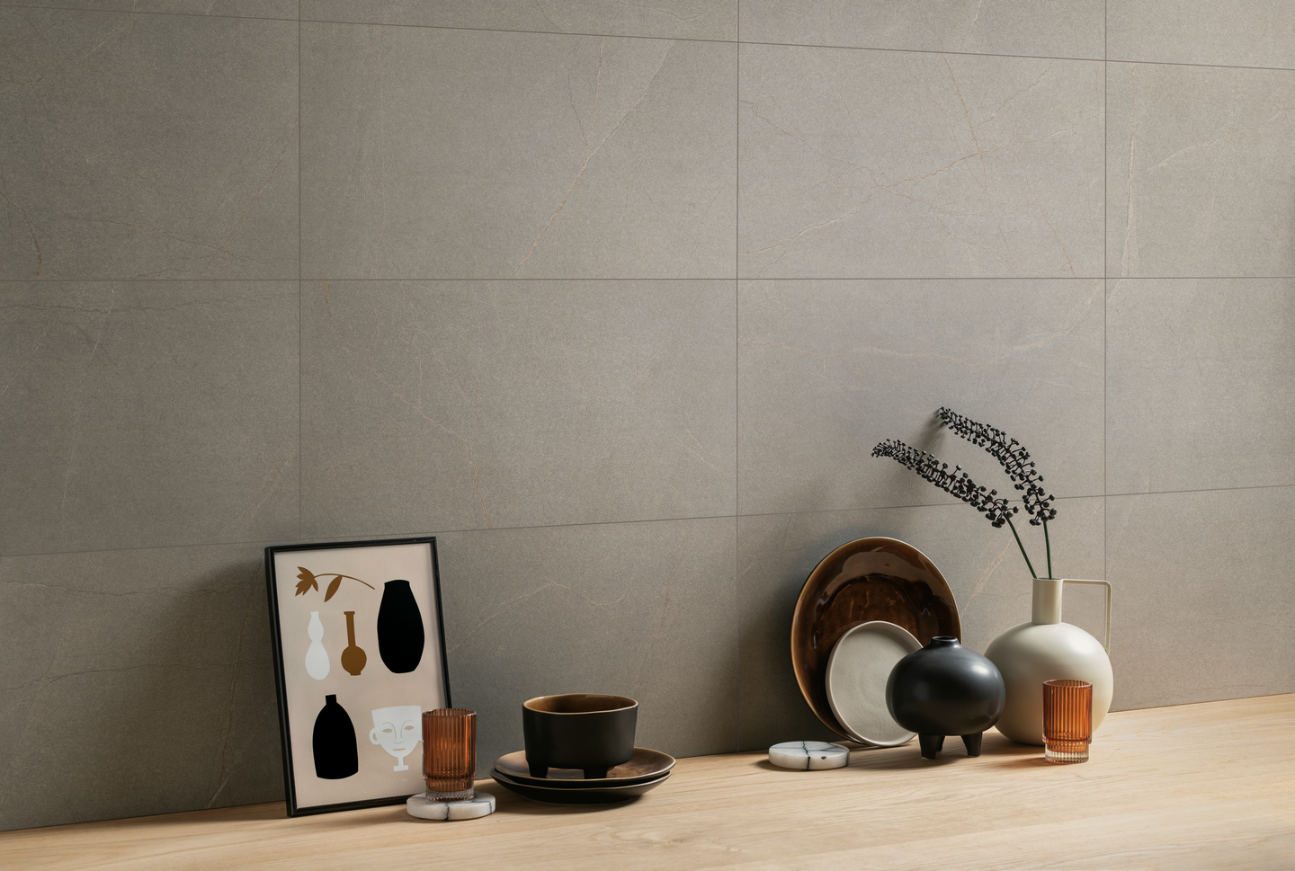 Seinälaatta Cello Magma 30x60 Grey matta RT 1,4m²