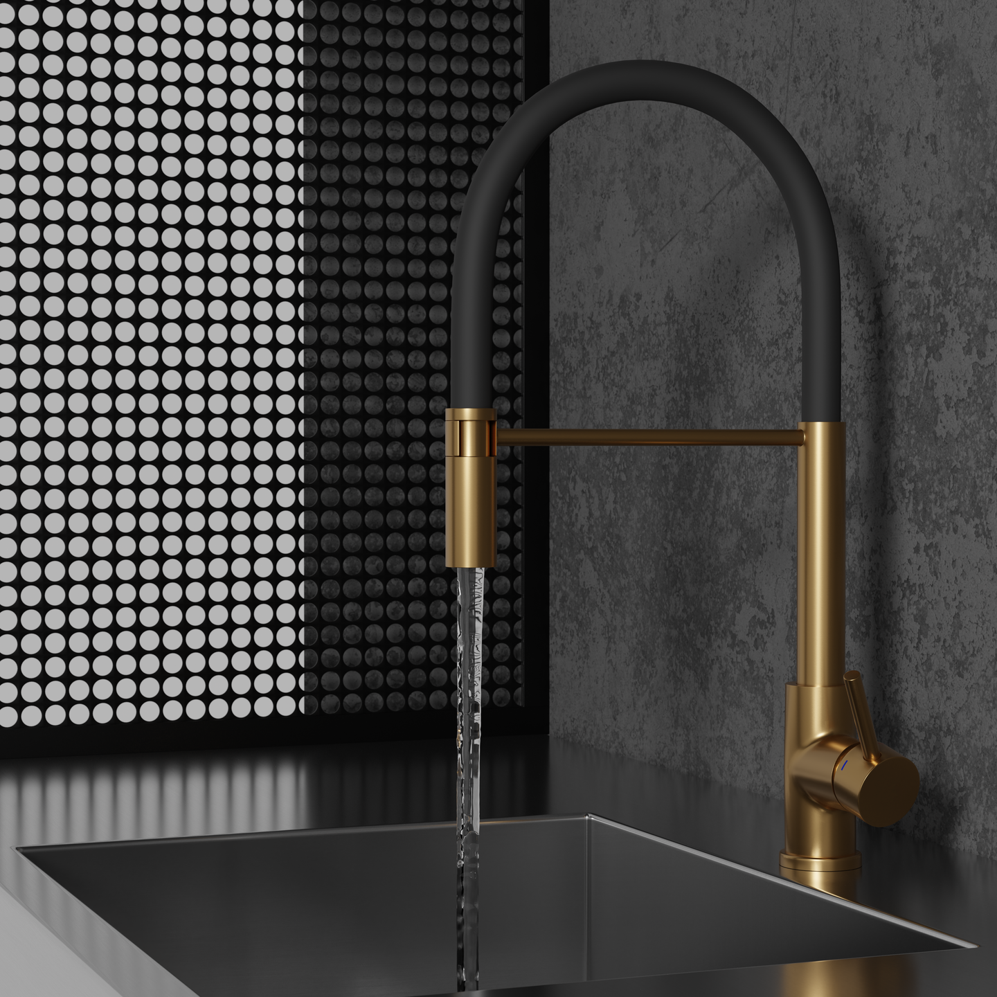 Keittiöhana Scandtap Steel Pro Sand 30081