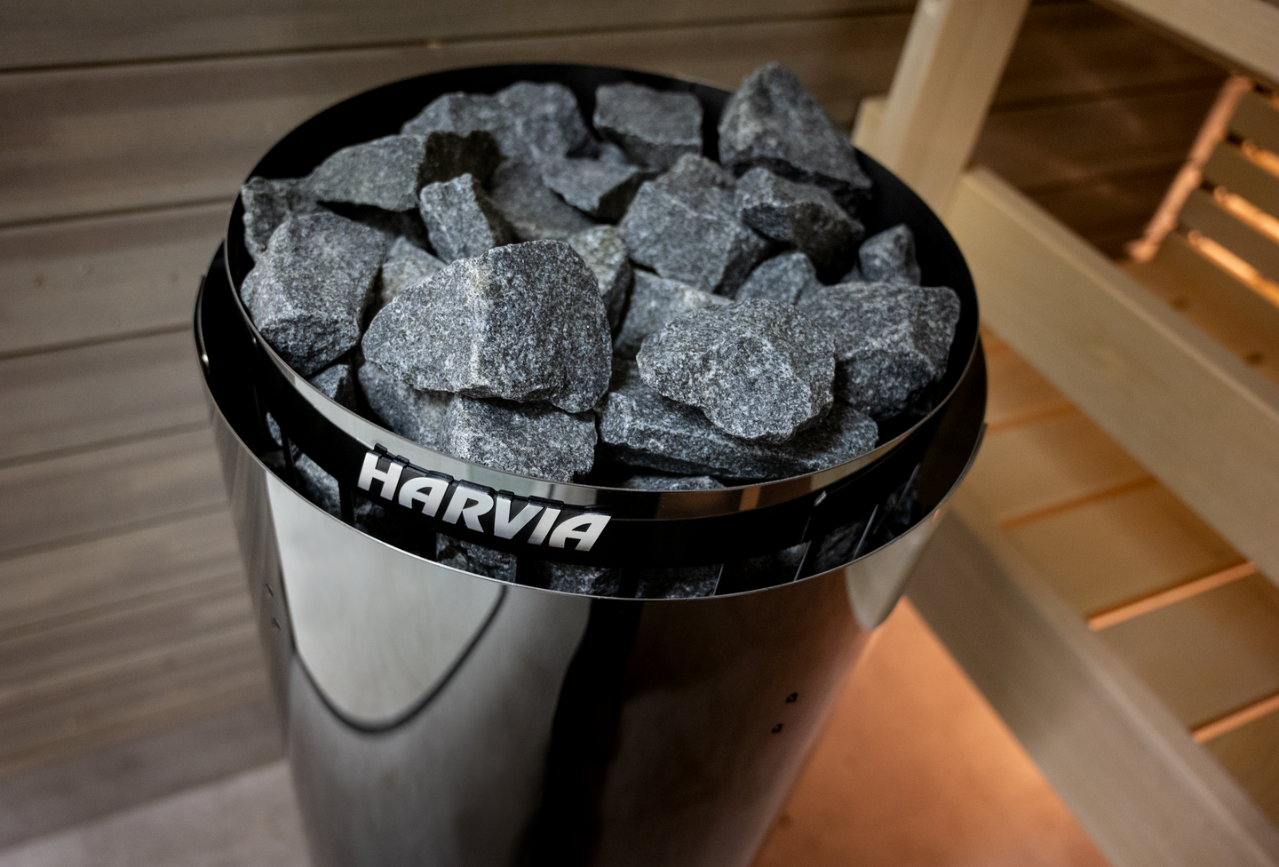Sähkökiuas Harvia Cilindro PC90 9,0kW Black Steel