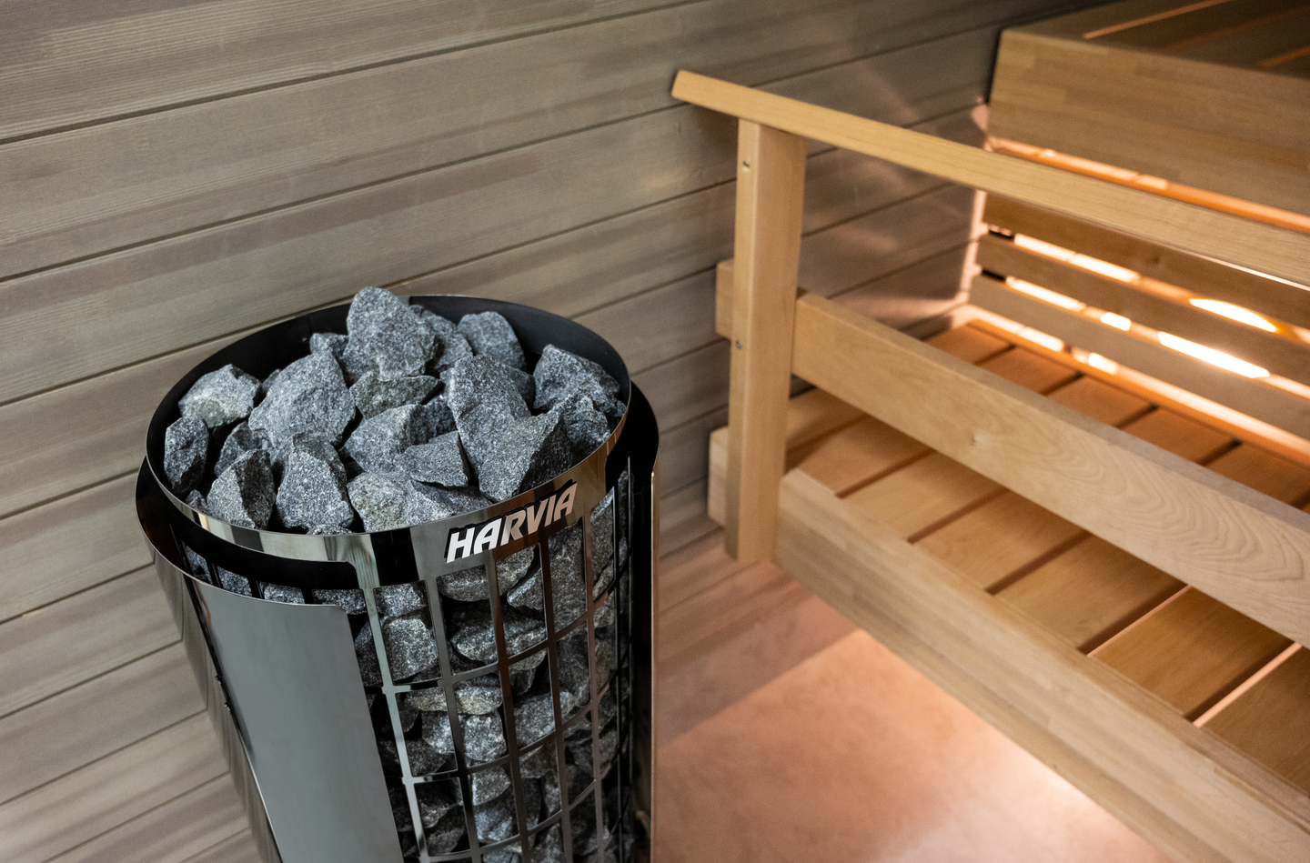 Sähkökiuas Harvia Cilindro PC90 9,0kW Black Steel