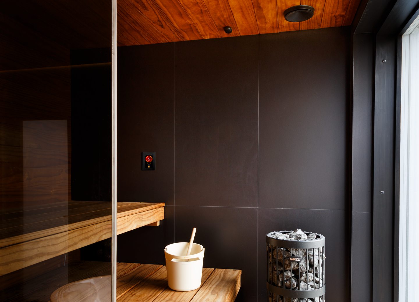 Ohjauskeskus Harvia Fenix FX110 WiFi Core IPX5 11kW ovianturilla