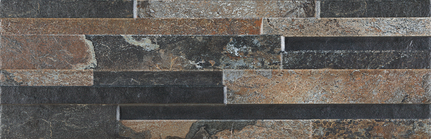 Seinälaatta Cello EOS 17x52 Oxid tumma 1,15m²