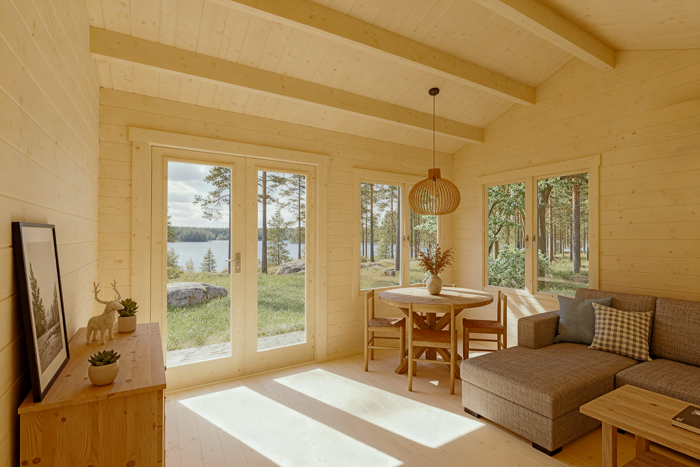 Pihatalo ja katos Vikersund 15,2m2 + 11,4m2