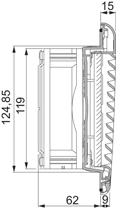 Tuuletin Schneider Electric suodatintuuletin 85m3/h 230V