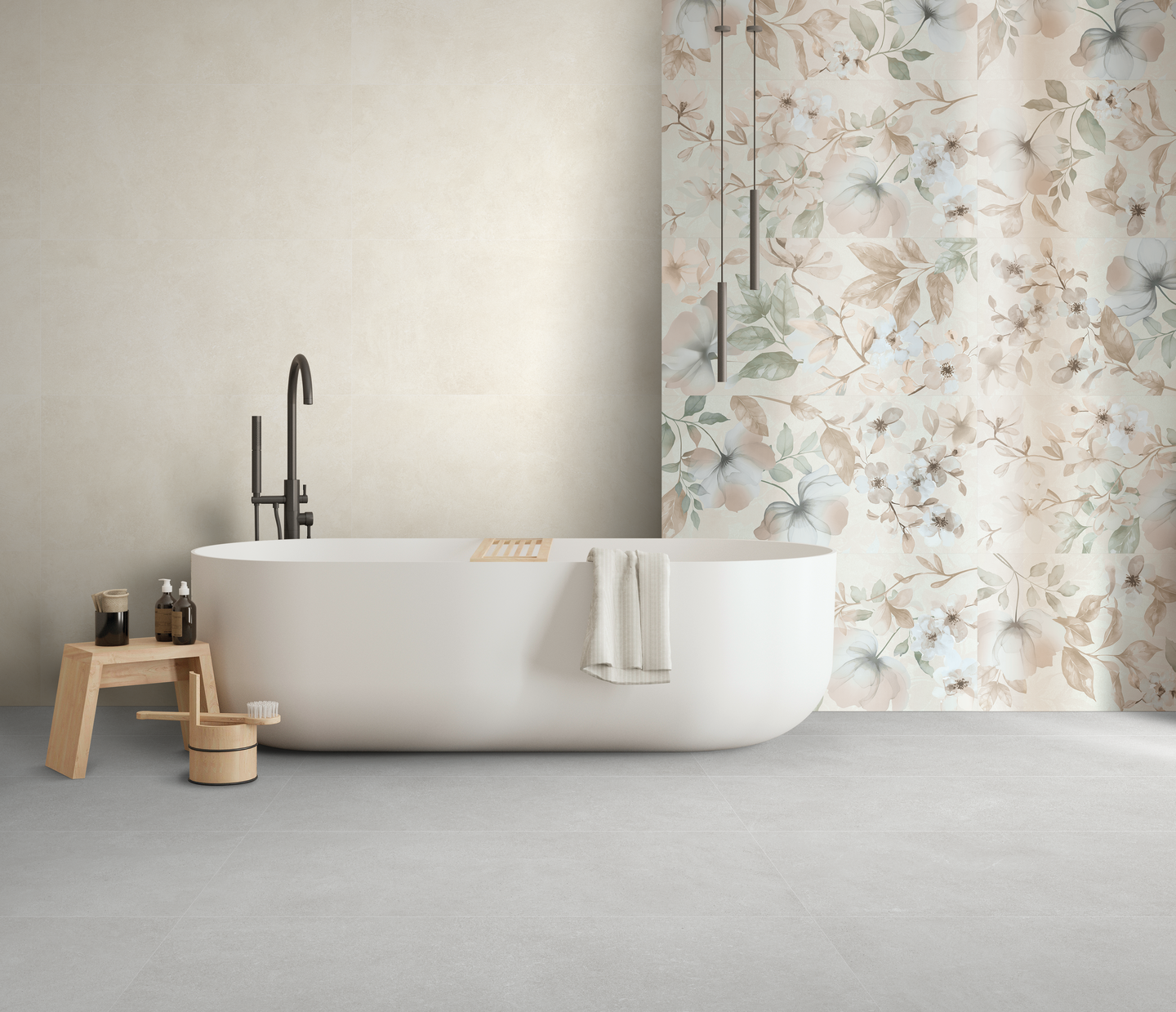 Lattialaatta Cello Flores 60x120 R10B RT 1,44m²