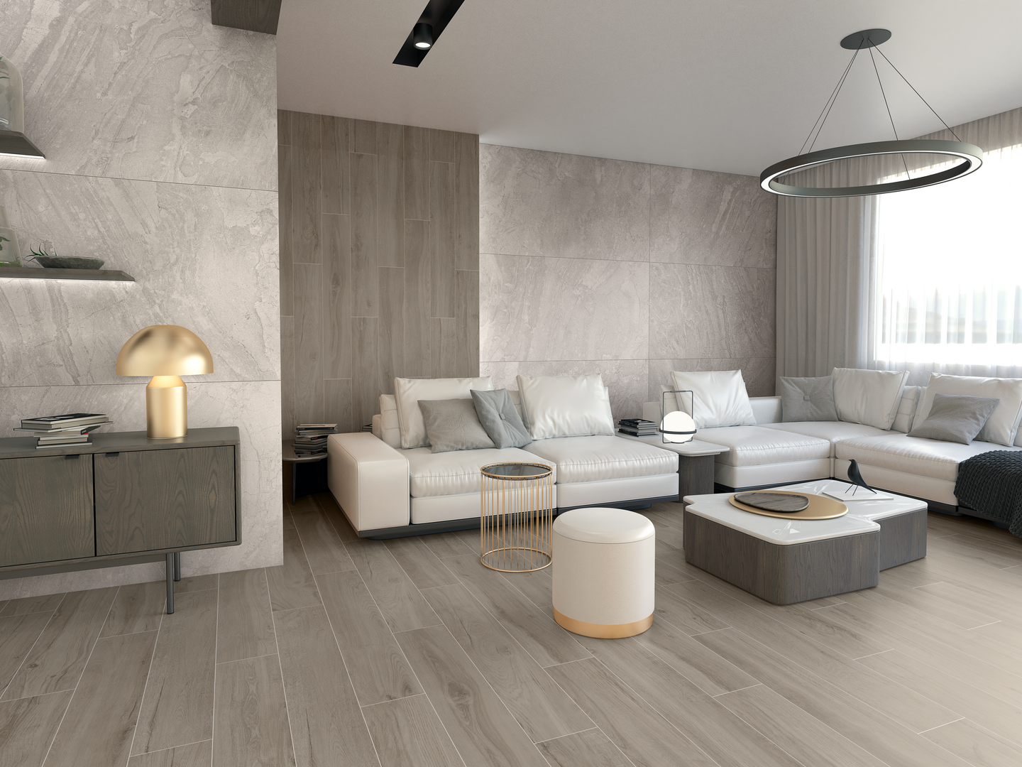 Lattialaatta Cello Cr.Rovere 20x120 tummanharmaa matta RT 1,68m²