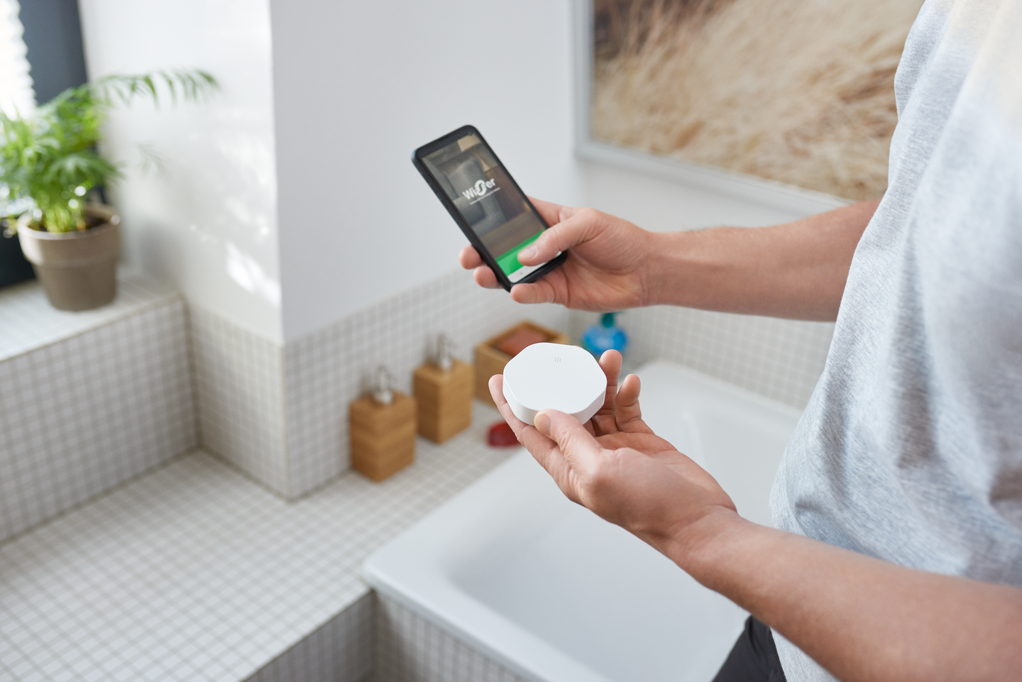 WISER VATTENLÄCKAGESENSOR VIT