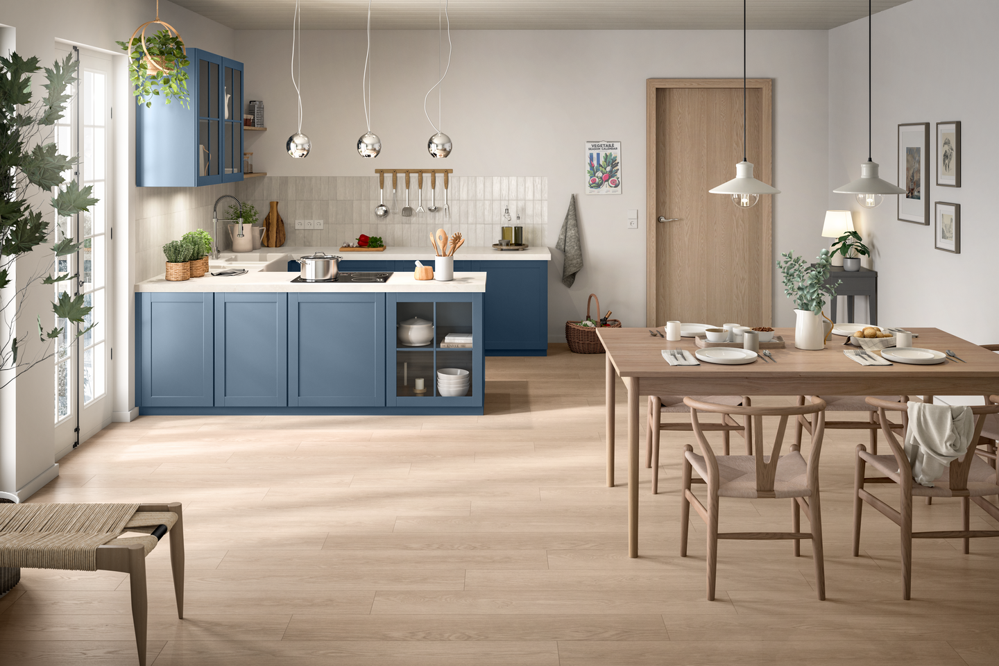 Laminaatti Egger EL2132 8mm KL32 V4 Light Baronia Oak 1,99m²