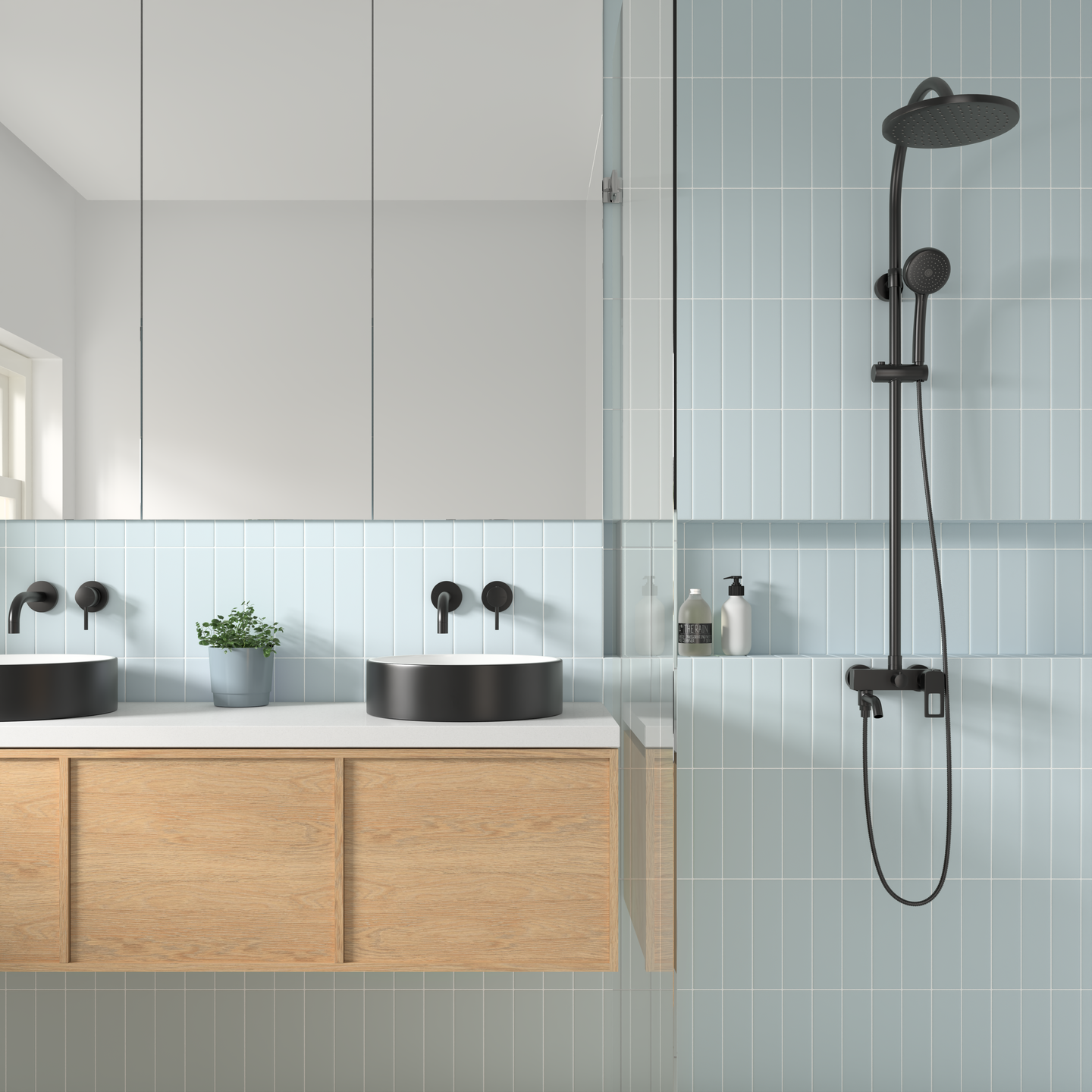 Seinälaatta Cello Lumina 6x24,6 Marram Blue matta 0,5m²