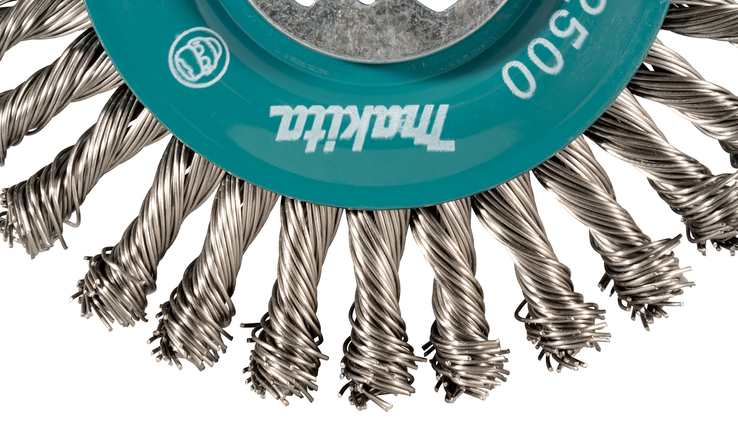 Teräsharja Makita X-Lock 115mm laikkaharja punottu rst