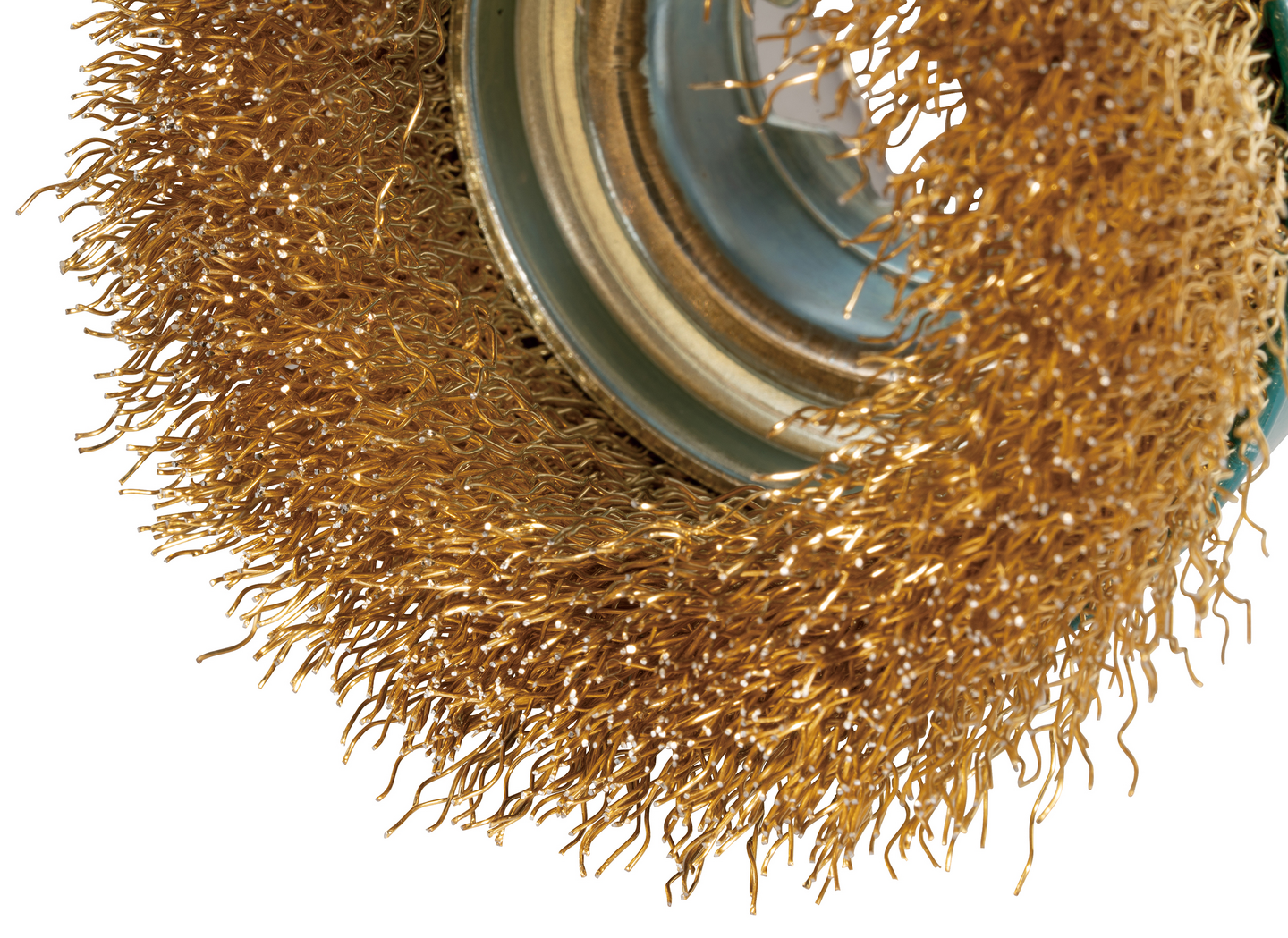 Teräsharja Makita X-Lock 75mm kuppiharja poimutettu messinkipäällystetty