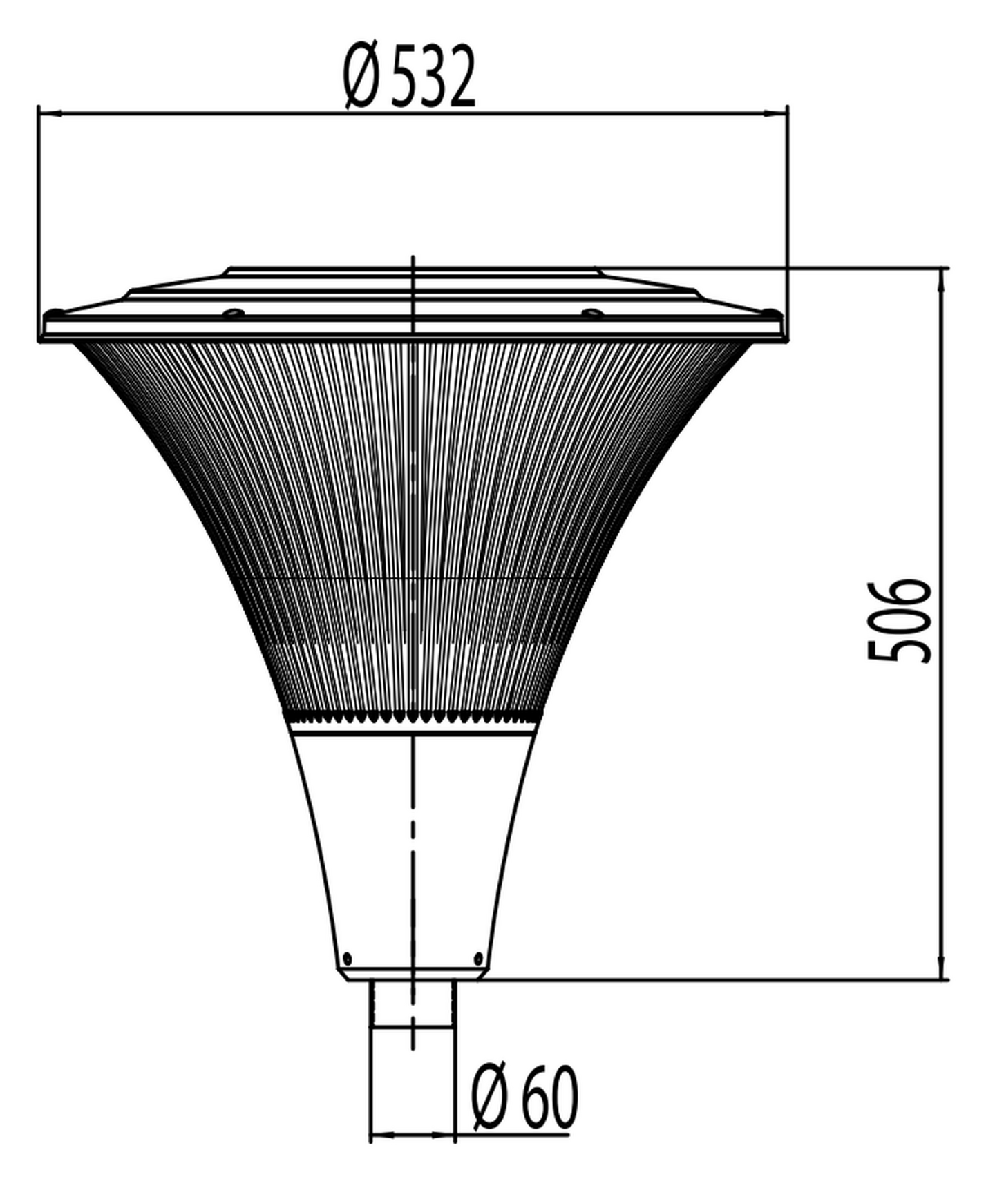 Pylväsvalaisin Ensto Opera Op530ledgh led 38w/840 Ac Gh