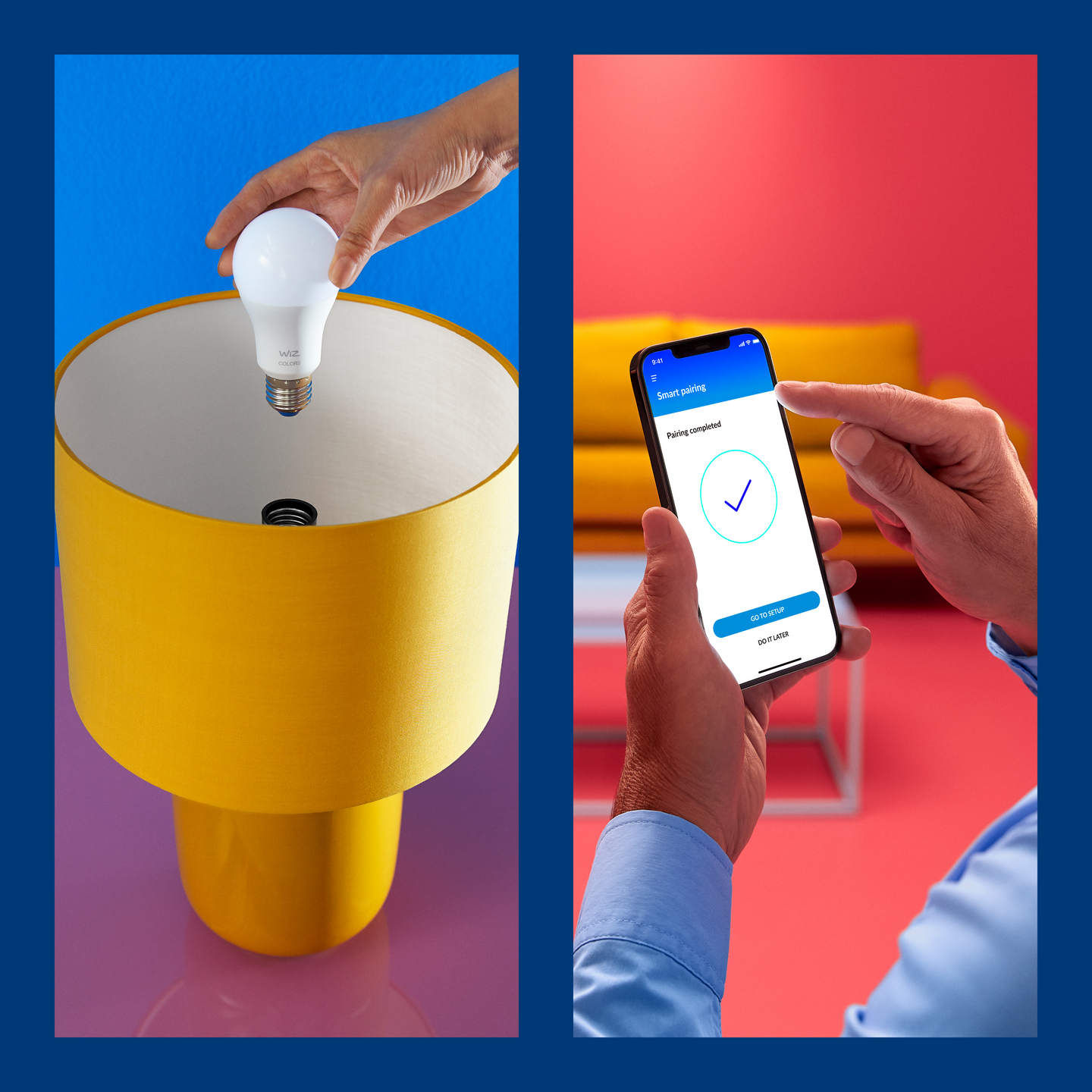 Led-lamppu WiZ WI-FI 8W E27 A60 HIMMENNETTÄVÄ