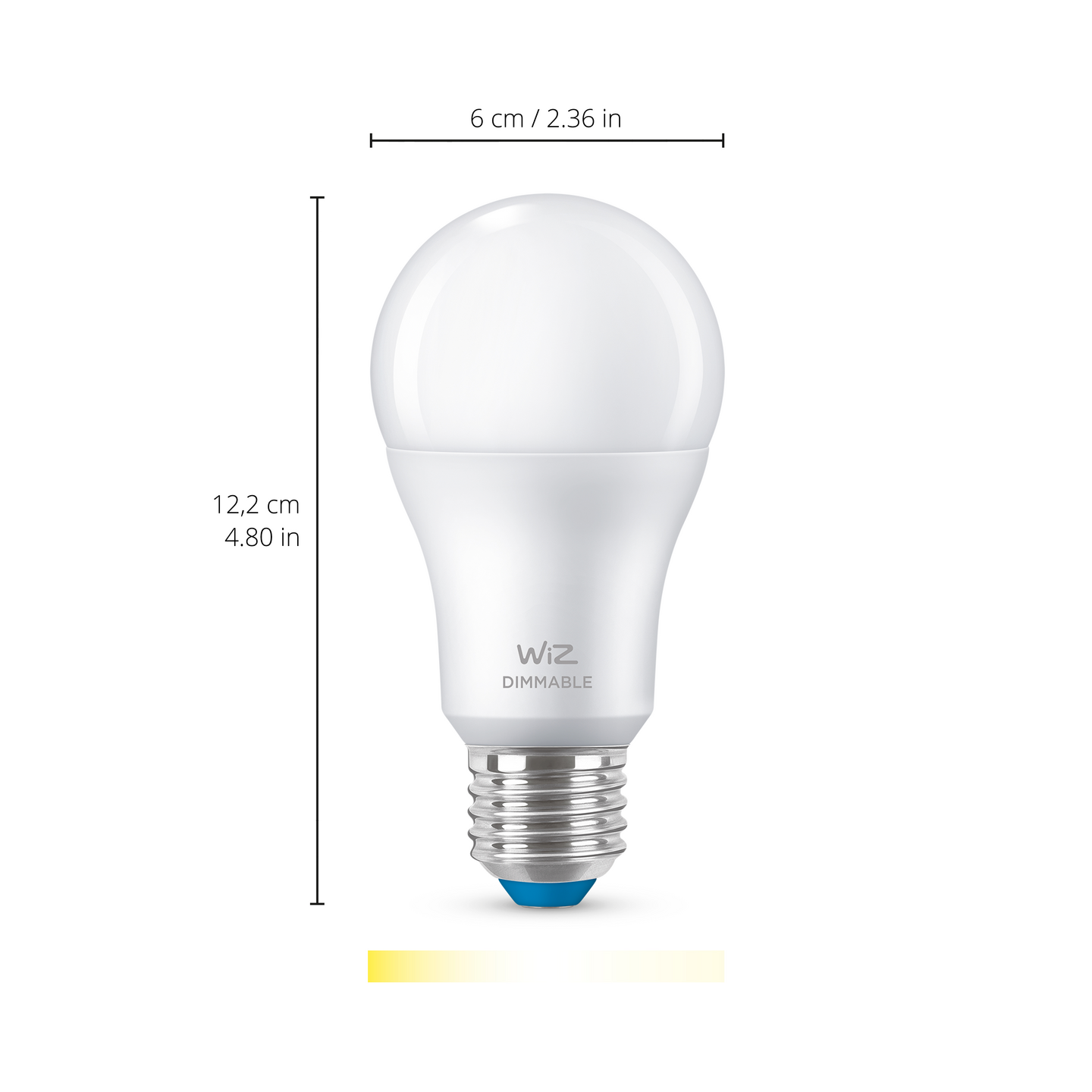 Led-lamppu WiZ wi-fi 8W E27 A60 927 himmennettävä 2kpl
