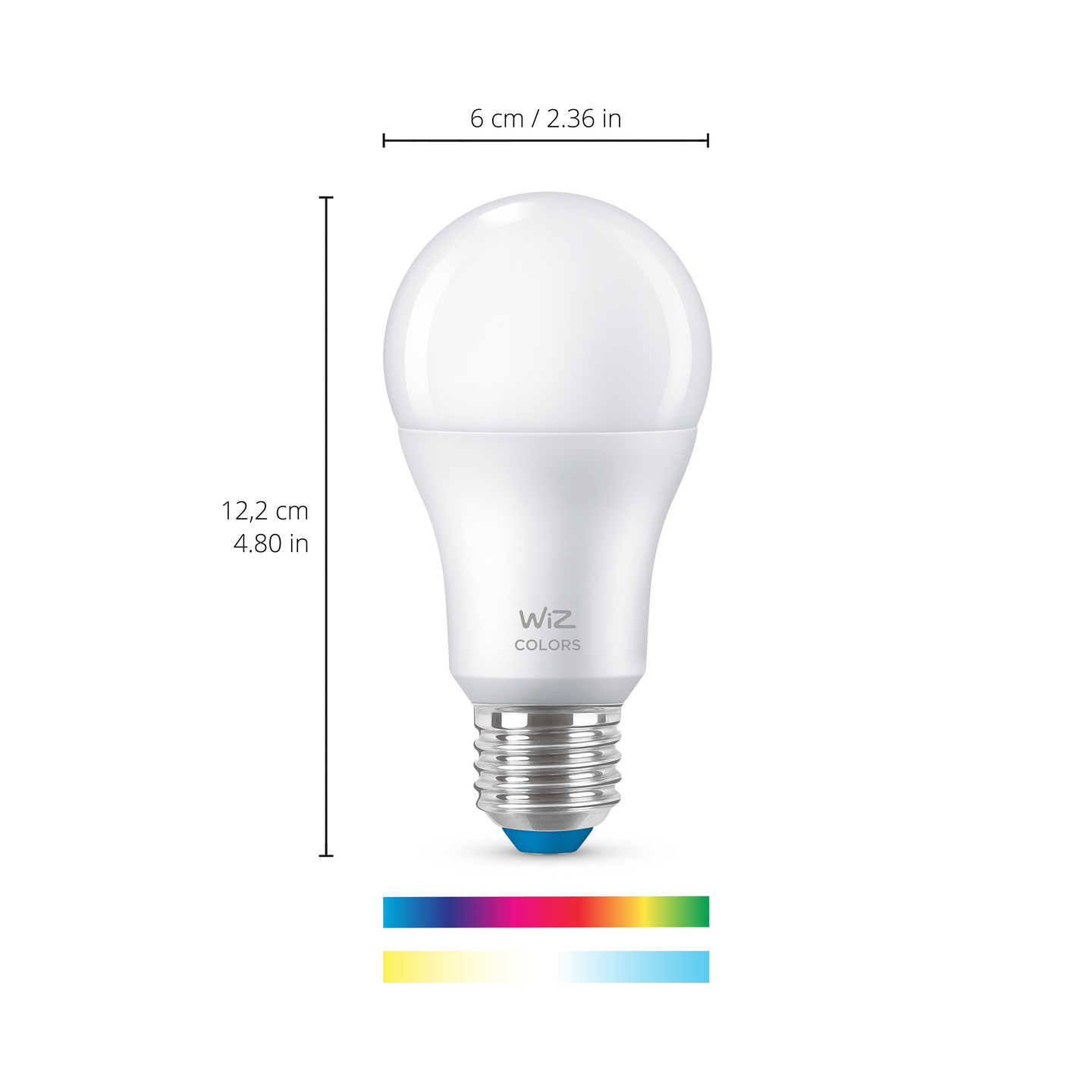 Led-lamppu WiZ wi-fi 8W E27 A60 922-65 RGB color 2kpl