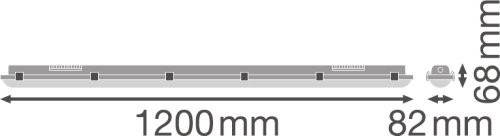 Teollisuusvalaisin LEDVANCE suljettu Damp Proof IP65 1200 32w/840 4400lm