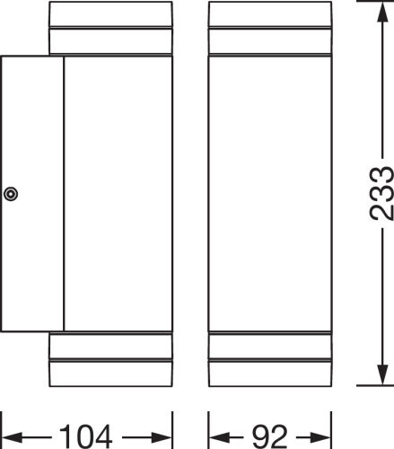 Ulkoseinävalaisin LEDVANCE Endura Beam Updown Gap GU10