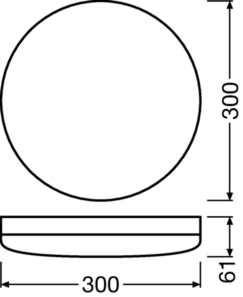 Pinta-asennusvalaisin LEDVANCE Surface Compact IK10 24W/4000K