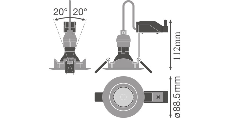 Alasvalo LEDVANCE Spot SP Kit IP20 8W/940 520lm GU10