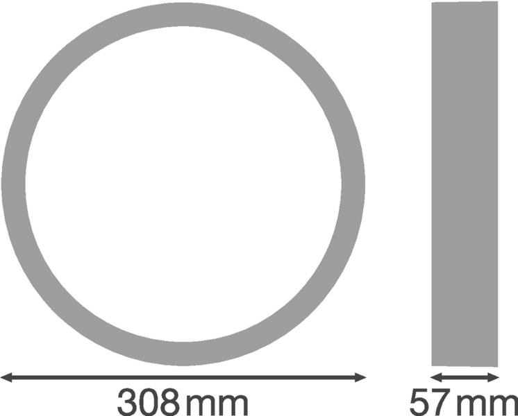 Mekaaninen lisätarvike LEDVANCE Bulkhead Sf Blkh Ring 300 Wt