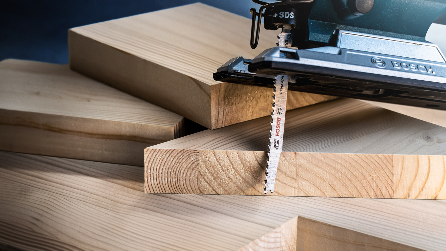 Pistosahanterä Bosch EXPERT 'Hardwood 2-side clean', 2-osainen sarja, T308BF/BFP