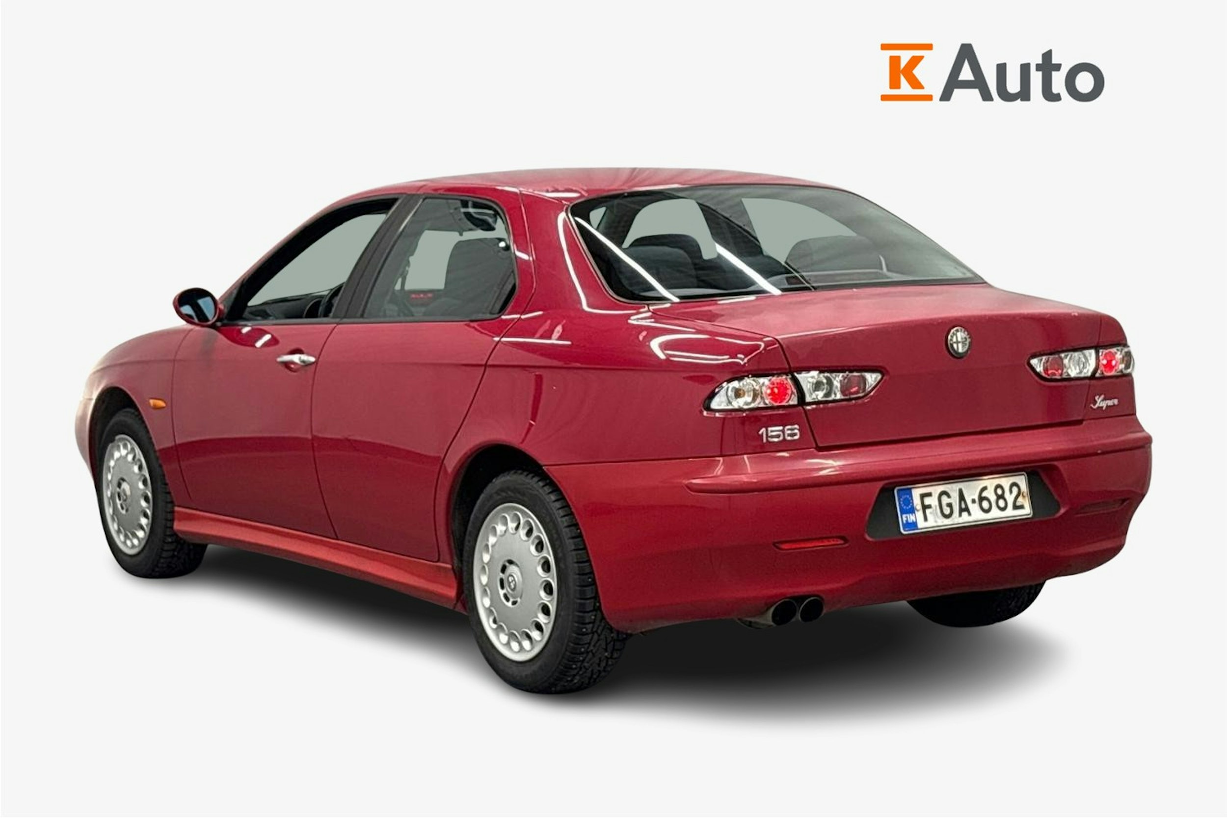 punainen Alfa Romeo 156 2003 kuva 2.