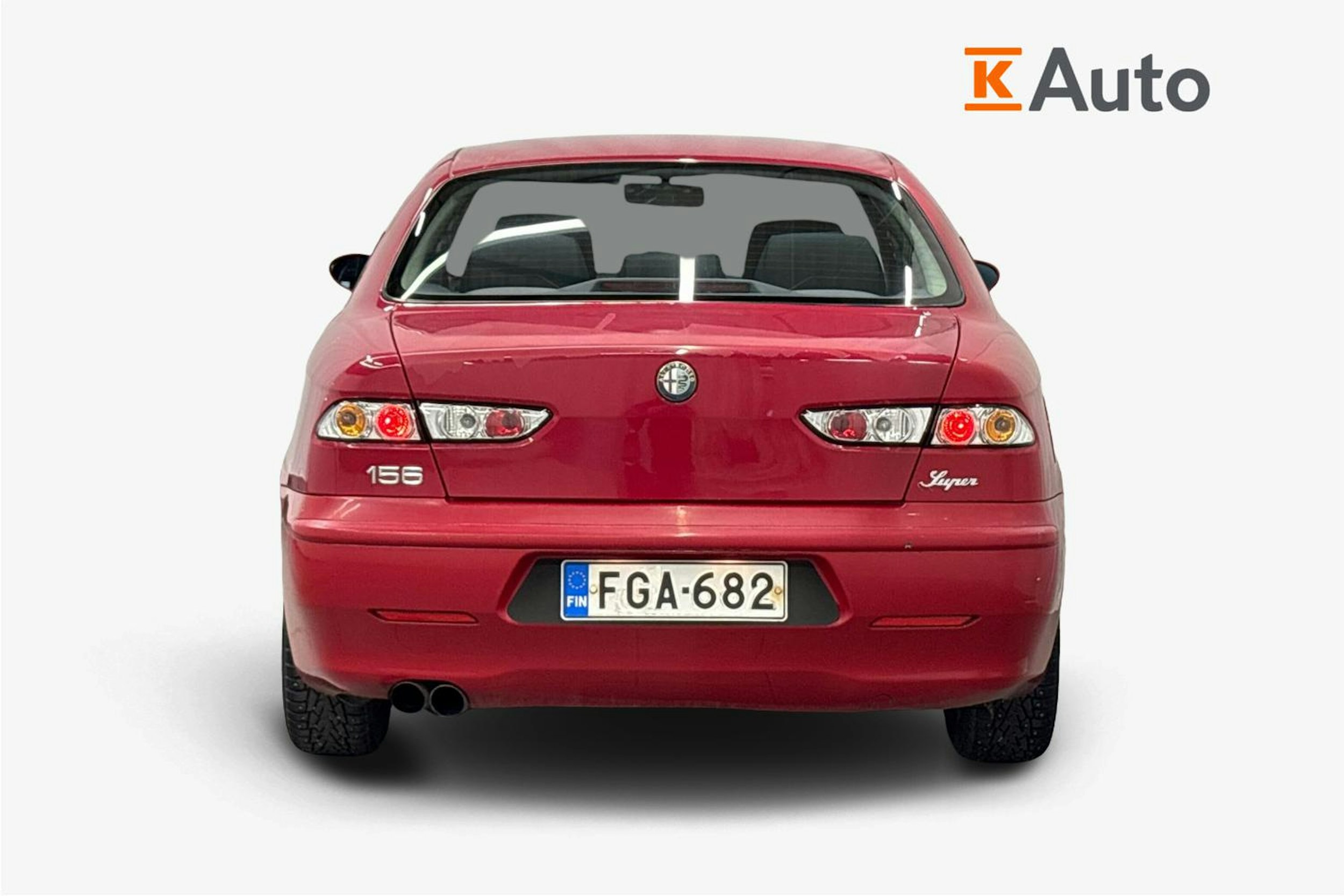 punainen Alfa Romeo 156 2003 kuva 3.