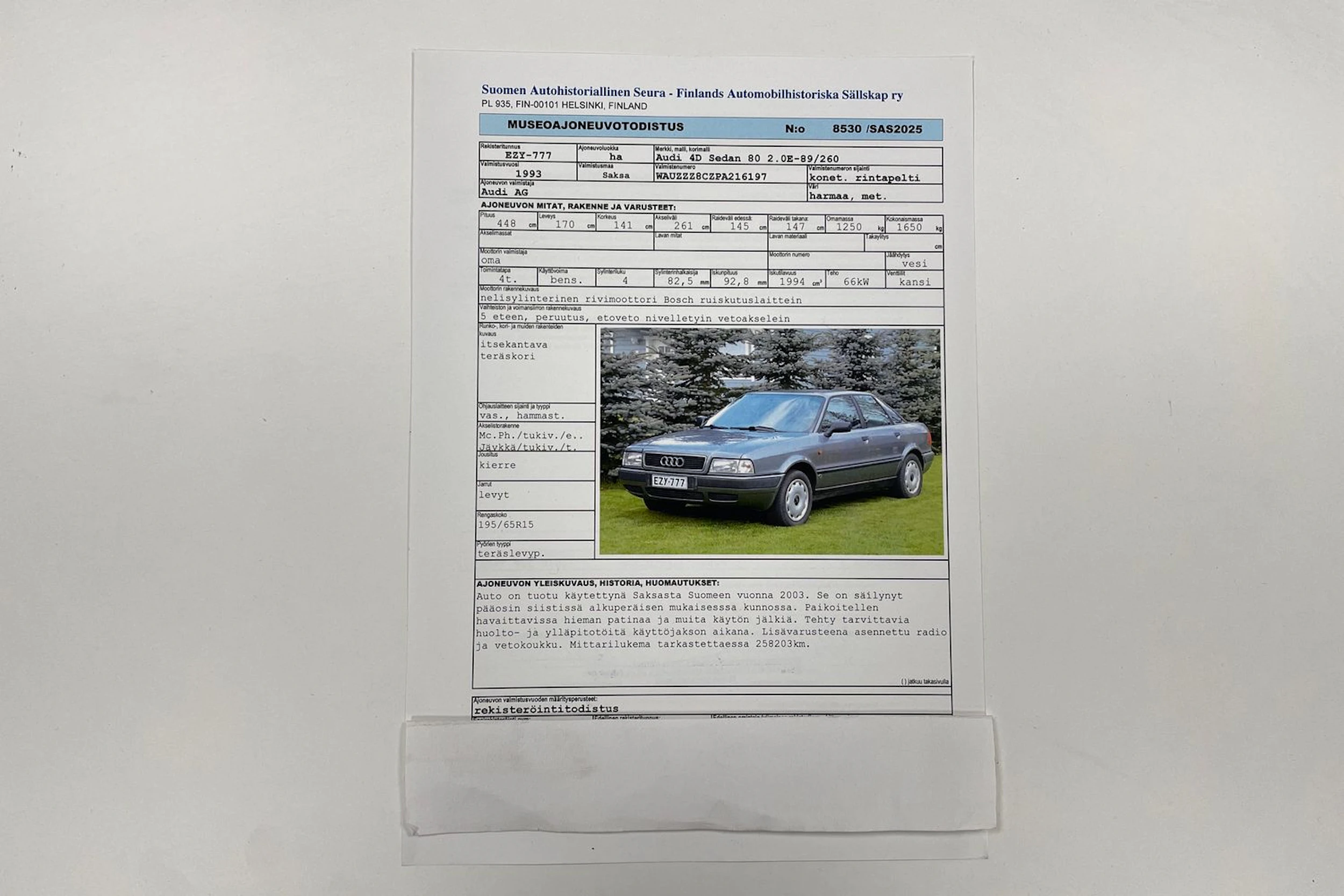 met. harmaa Audi 80 1993 kuva 24.