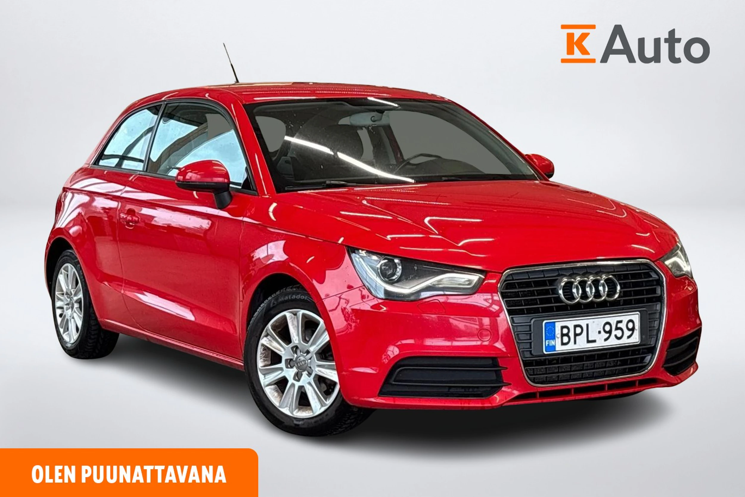 punainen Audi A1 2012 kuva 1.