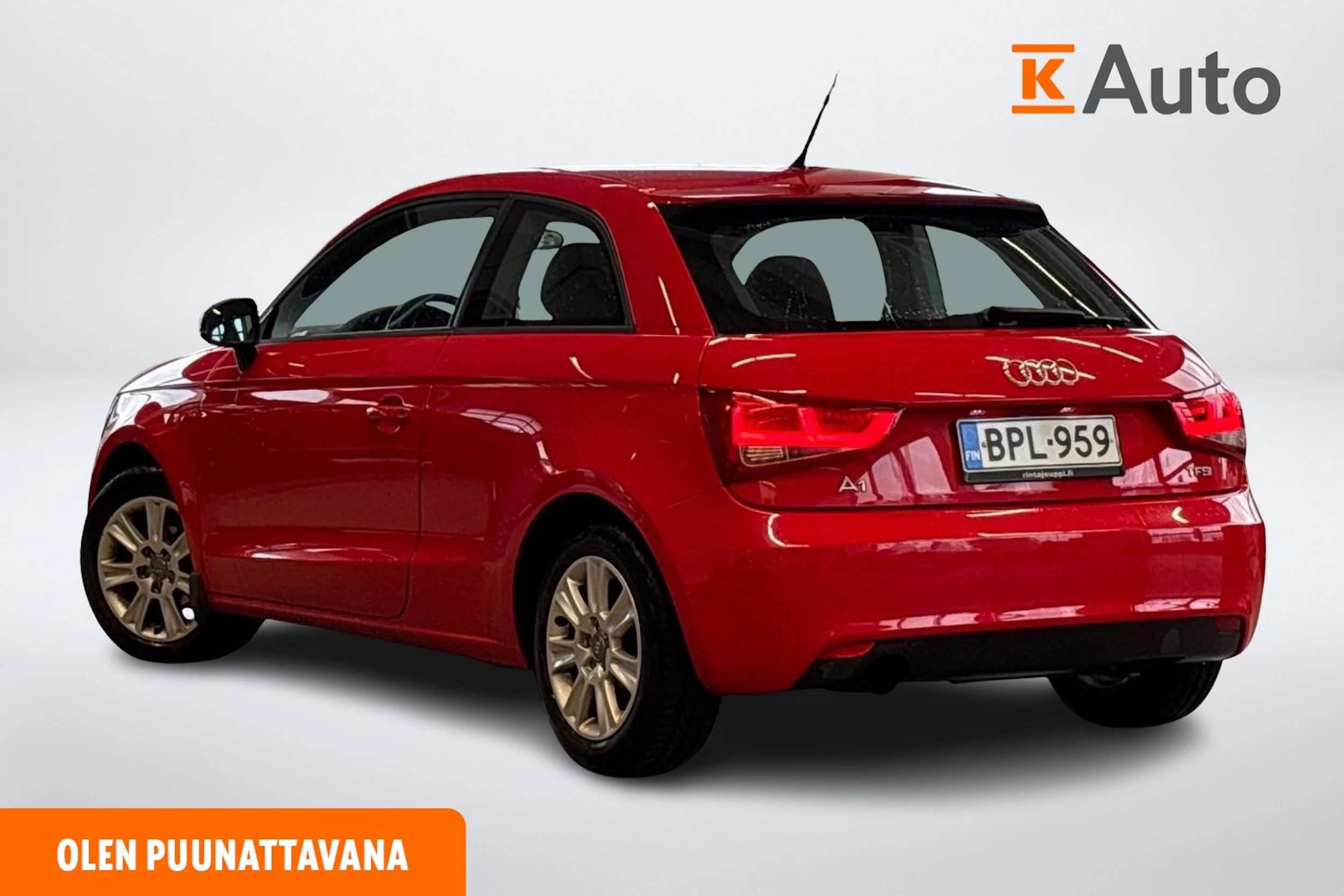 punainen Audi A1 2012 kuva 2.