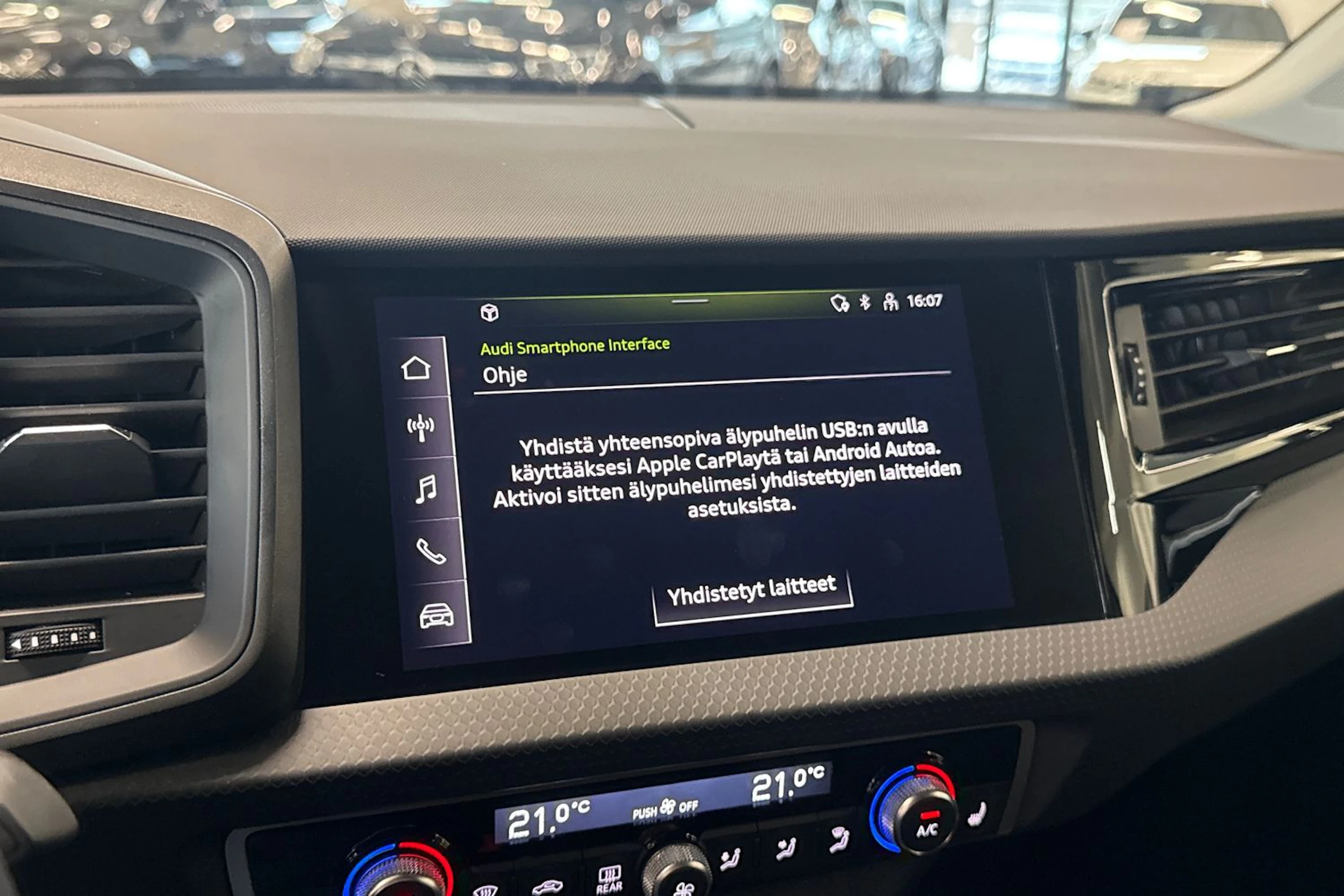 valkoinen Audi A1 2021 kuva 23.