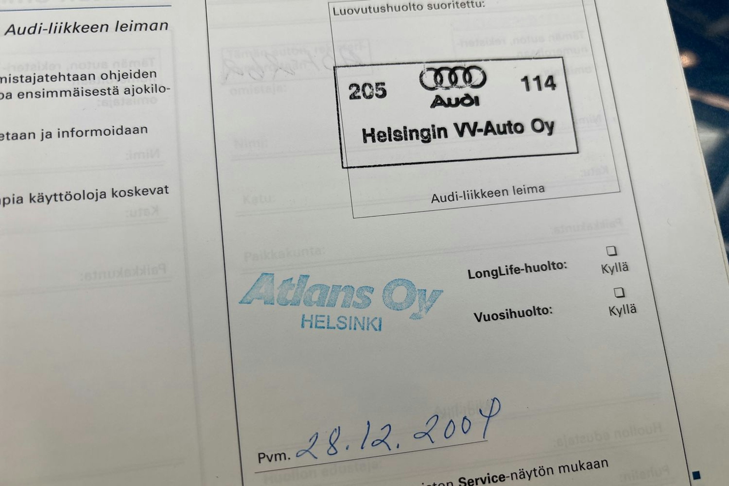sininen Audi A3 2005 kuva 38.