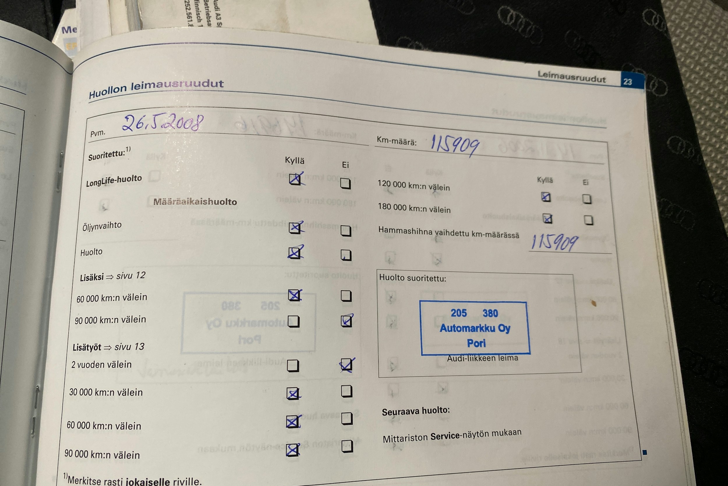 Musta Audi A3 2005 kuva 22.