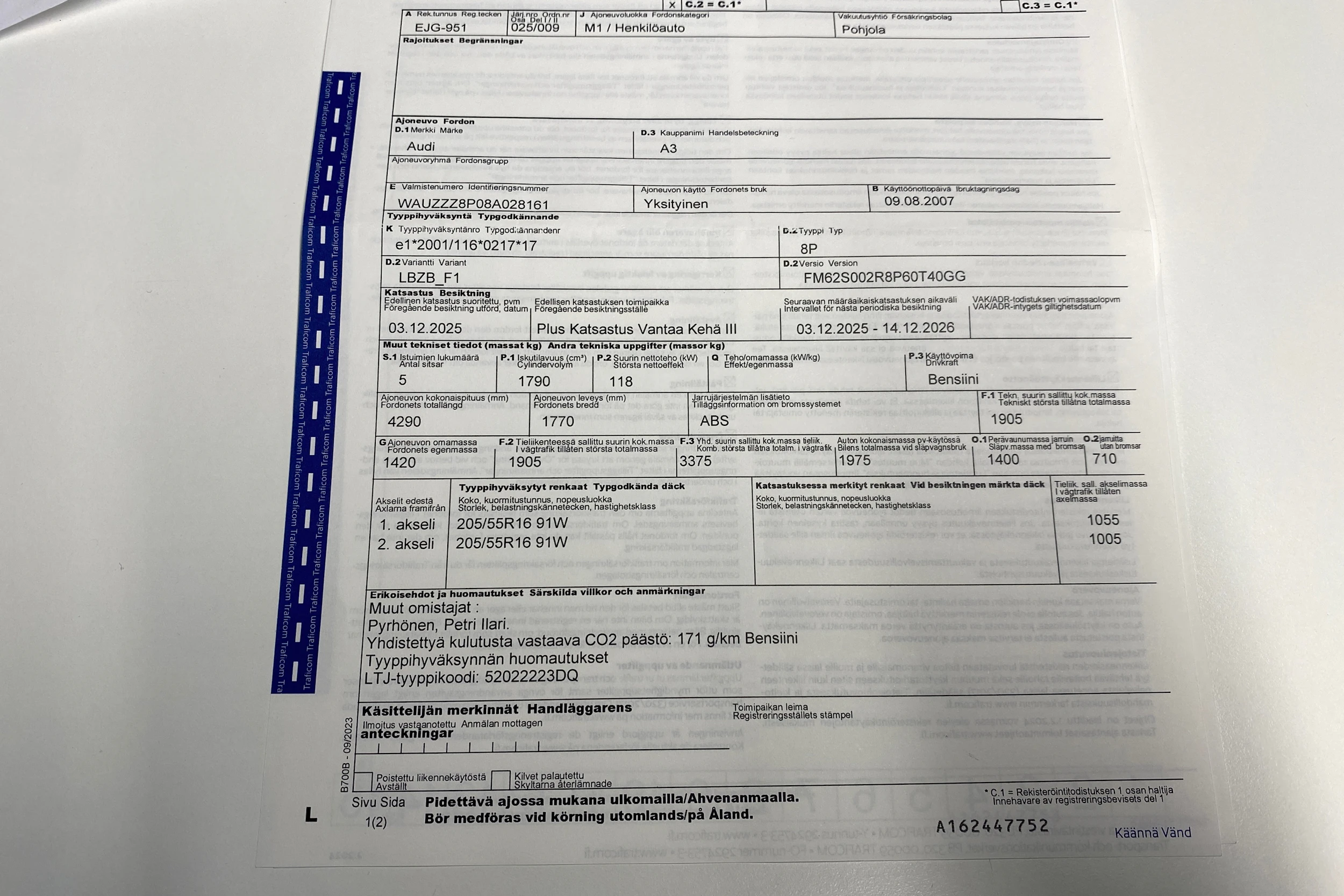 harmaa Audi A3 2007 kuva 32.