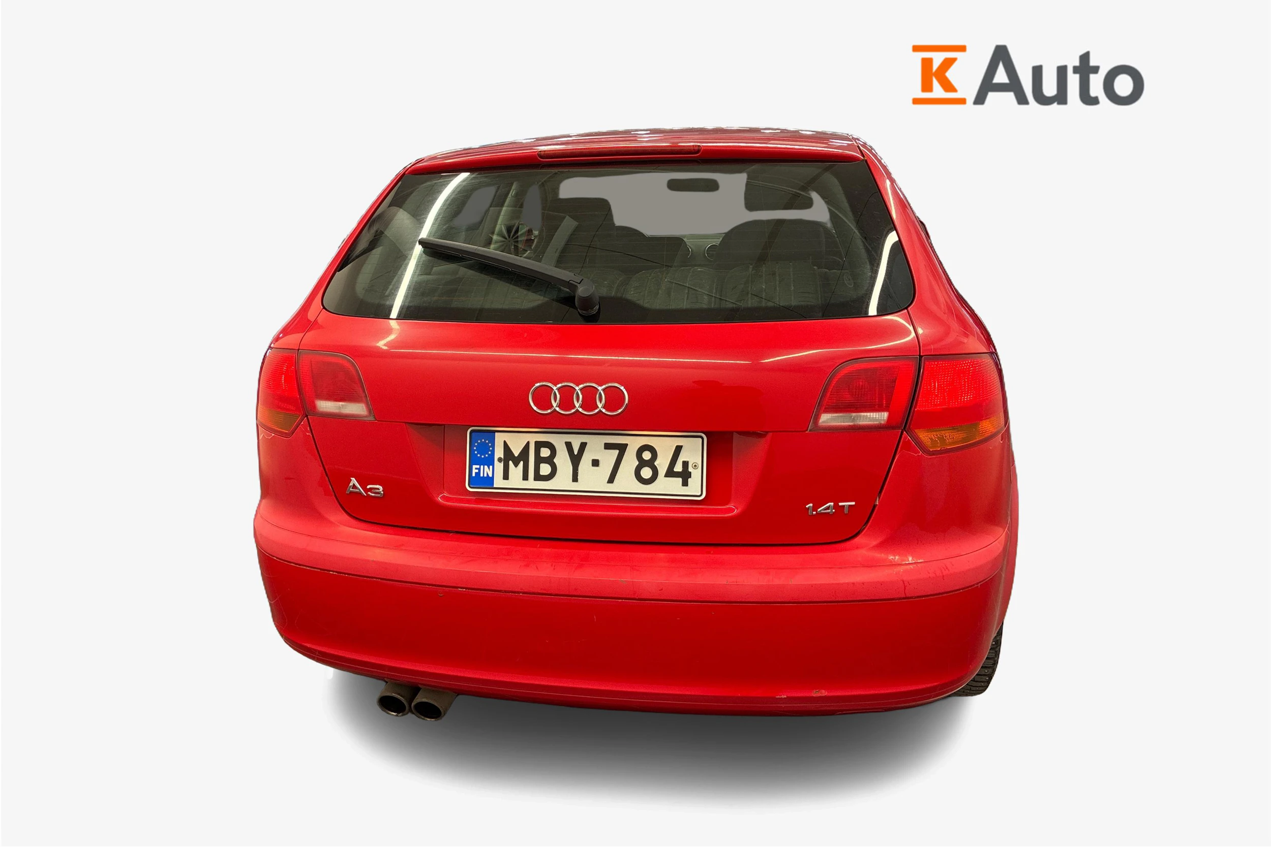 Punainen Audi A3 2008 kuva 4.
