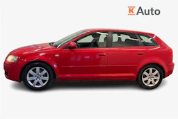 Punainen Audi A3 2008 kuva 7.
