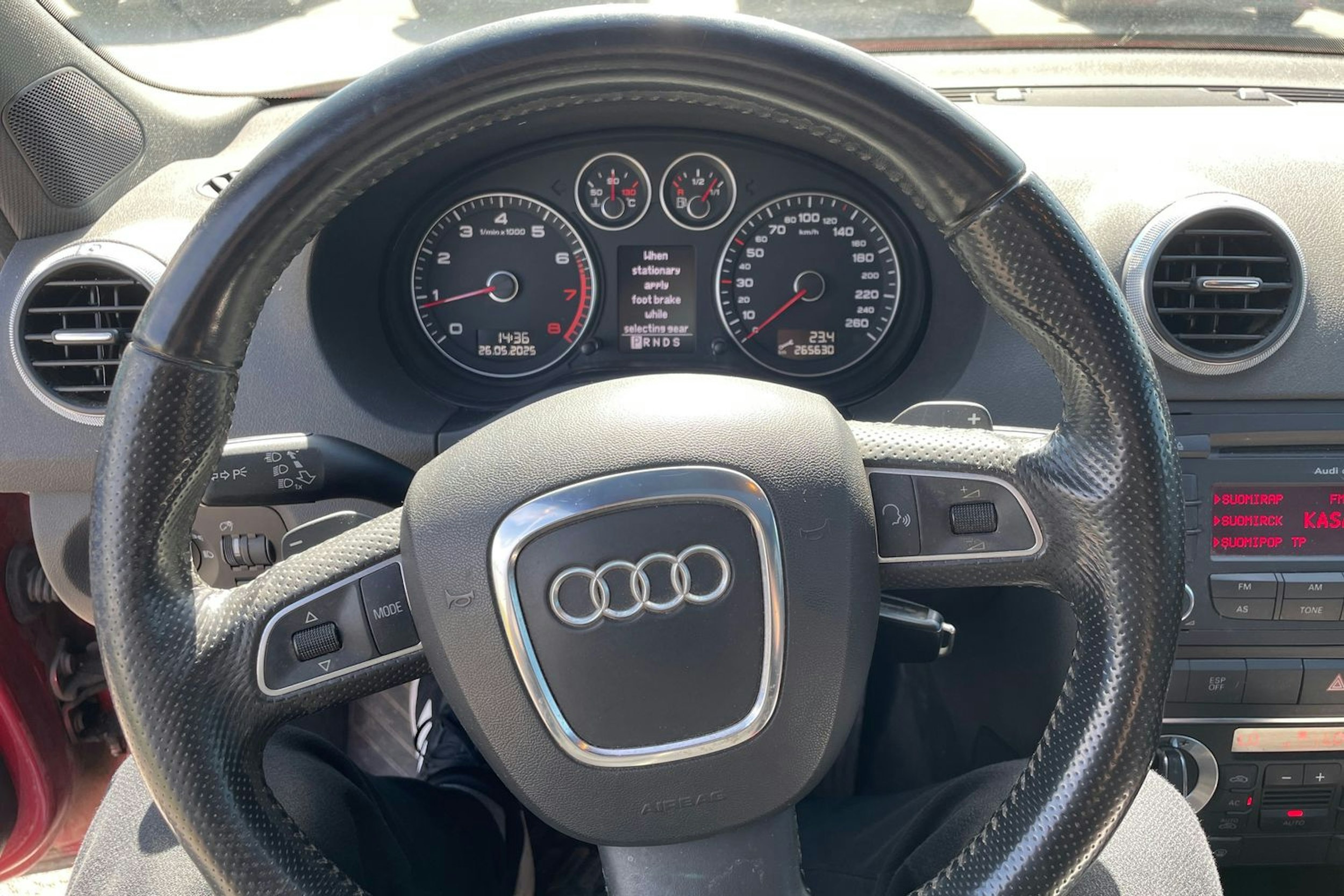 Punainen Audi A3 2009 kuva 27.