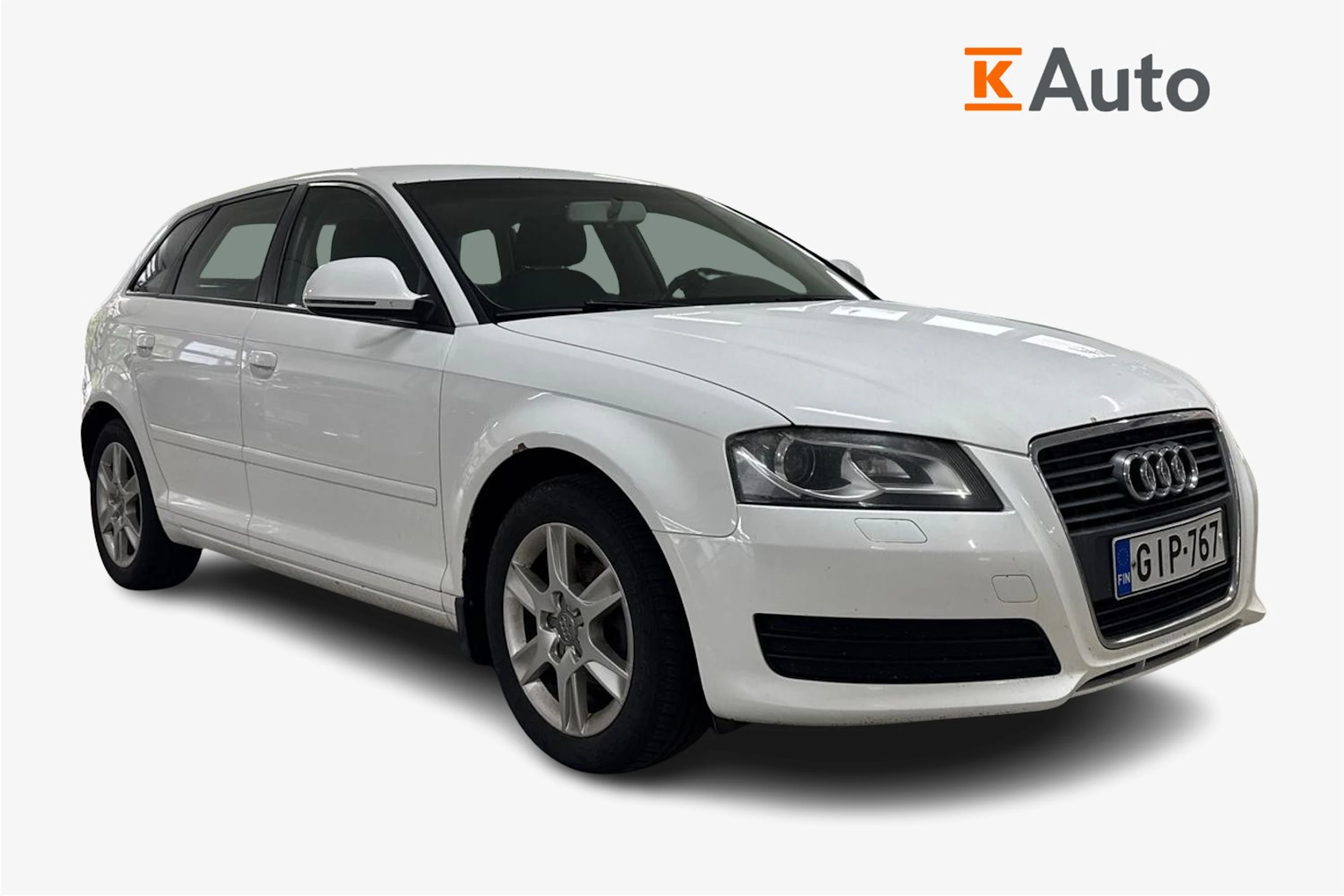 Valkoinen Audi A3 2009 kuva 1.