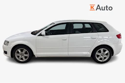 Valkoinen Audi A3 2009 kuva 5.