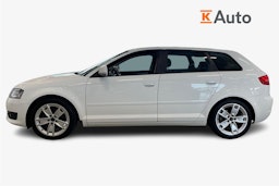 valkoinen Audi A3 2009 kuva 6.