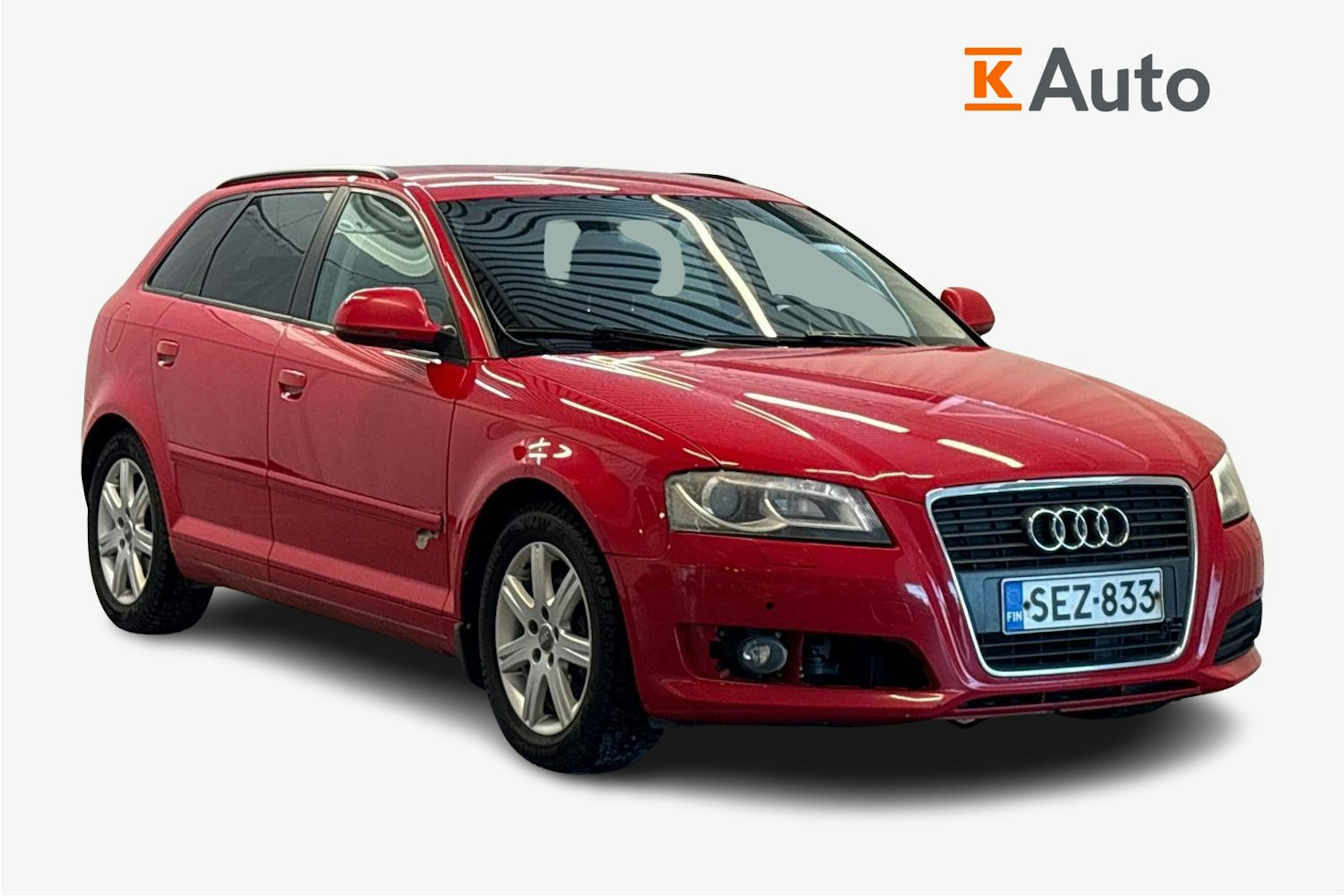 Punainen Audi A3 2009 kuva 1.