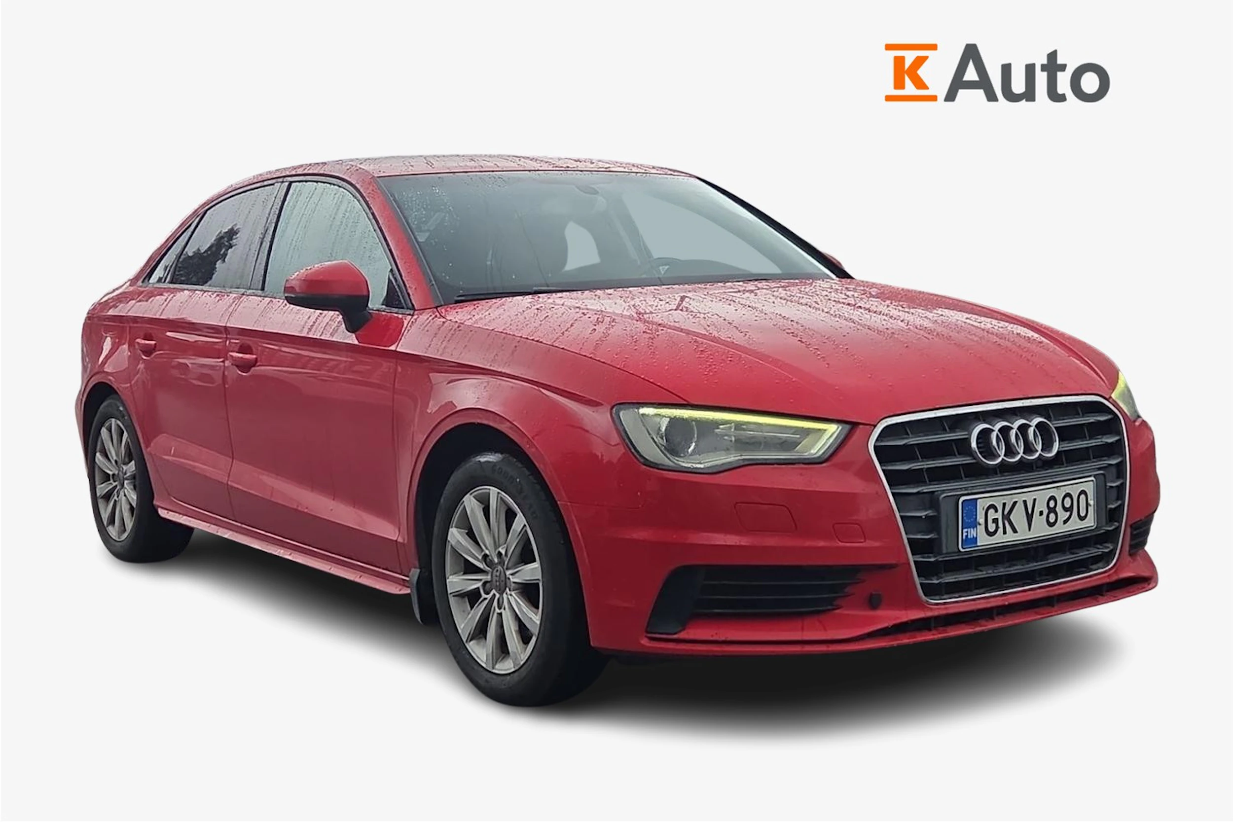 punainen Audi A3 2014 kuva 1.