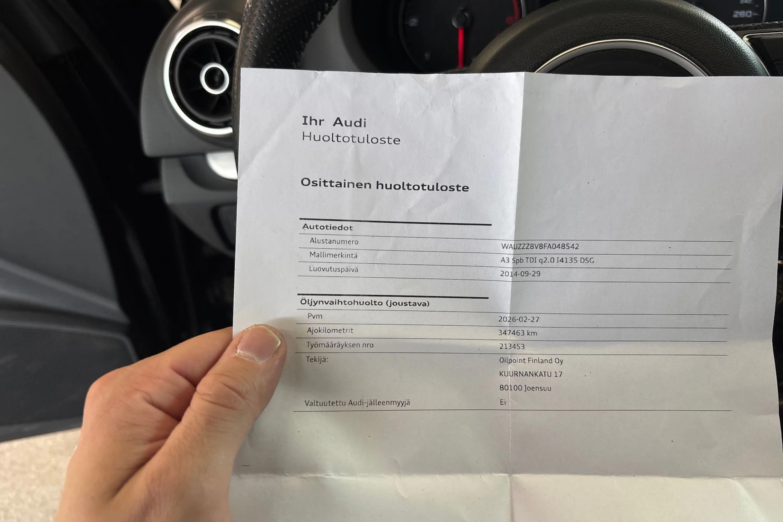 Musta Audi A3 2014 kuva 25.