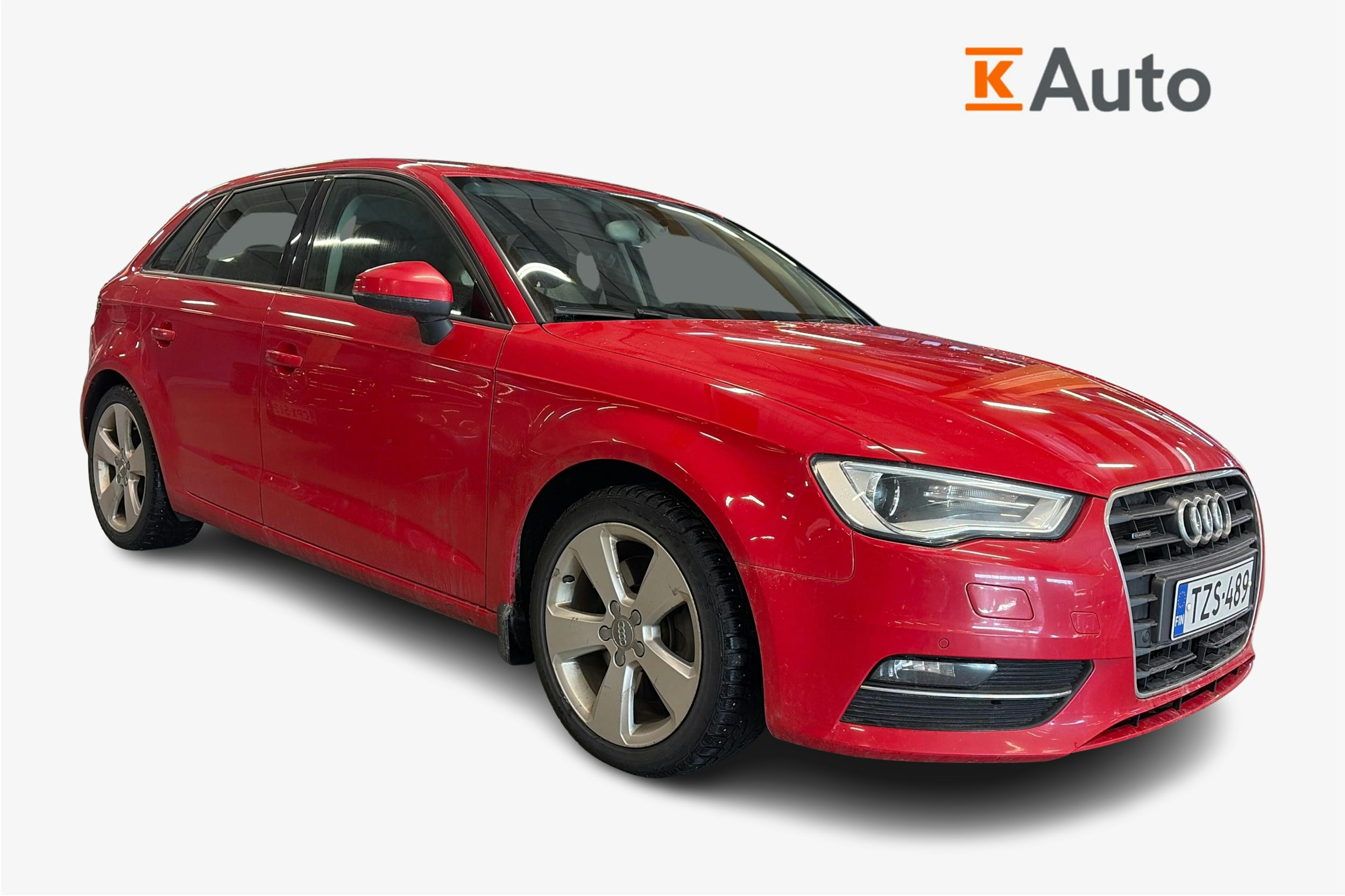 punainen Audi A3 2014 kuva 1.