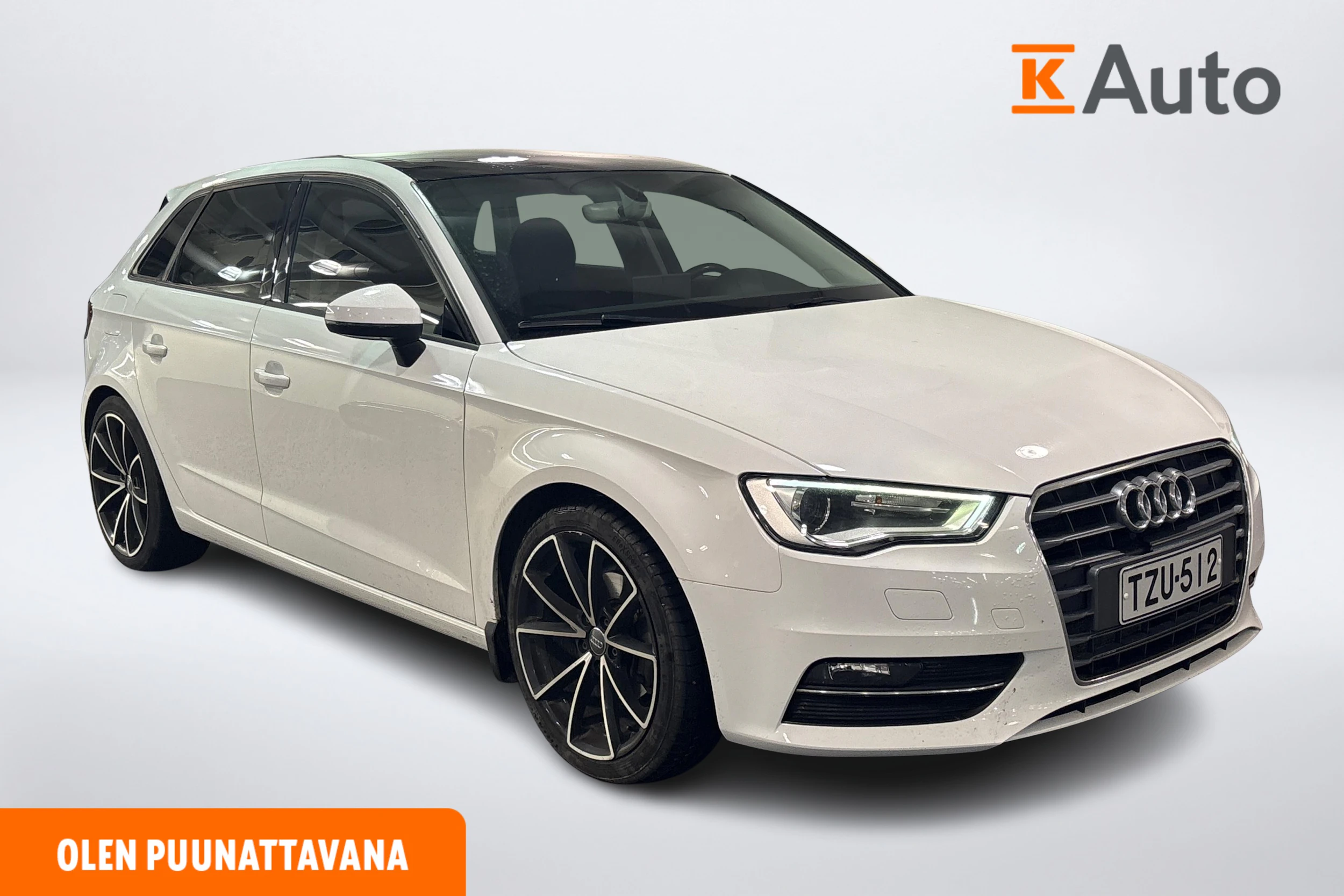 valkoinen Audi A3 2015 kuva 1.