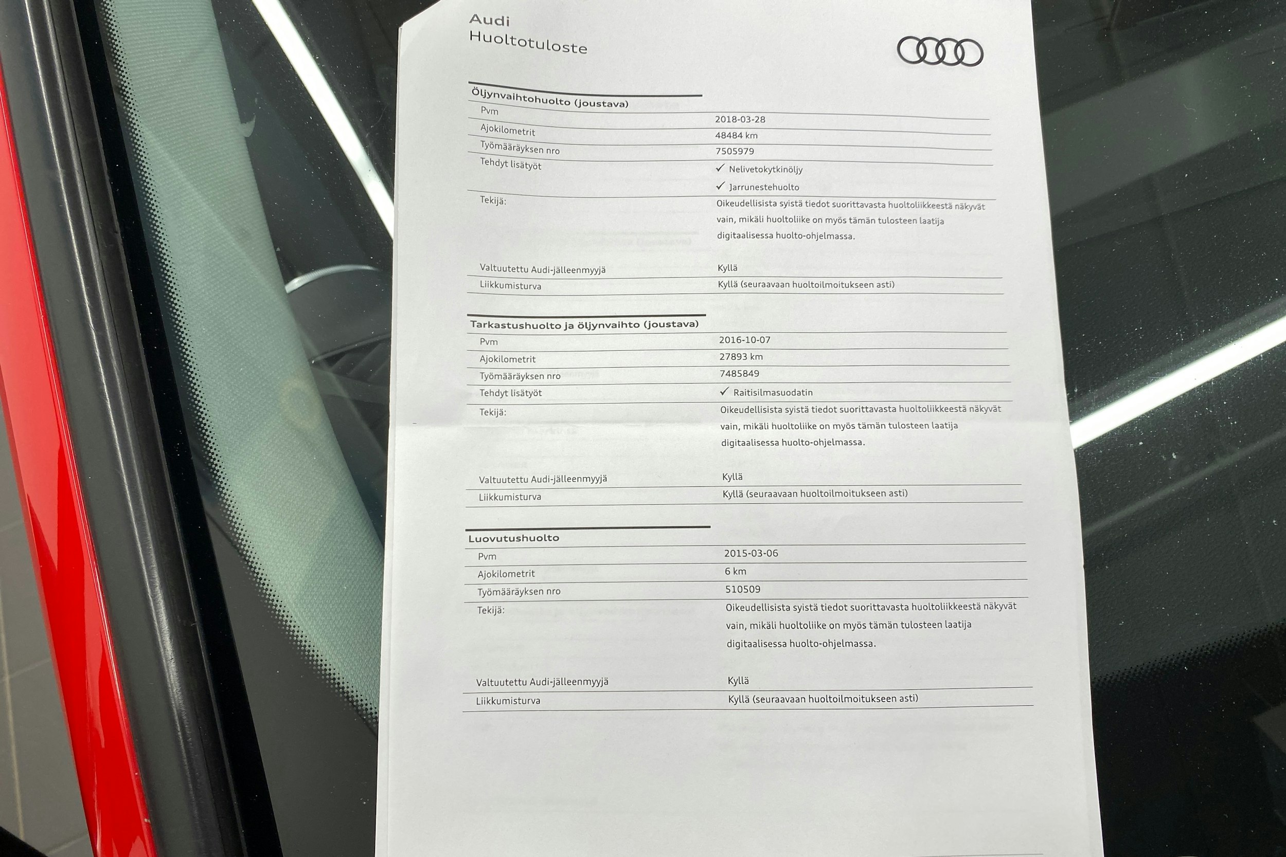 punainen Audi A3 2015 kuva 31.