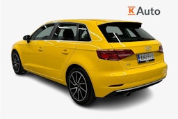 keltainen Audi A3 2016 kuva 2.