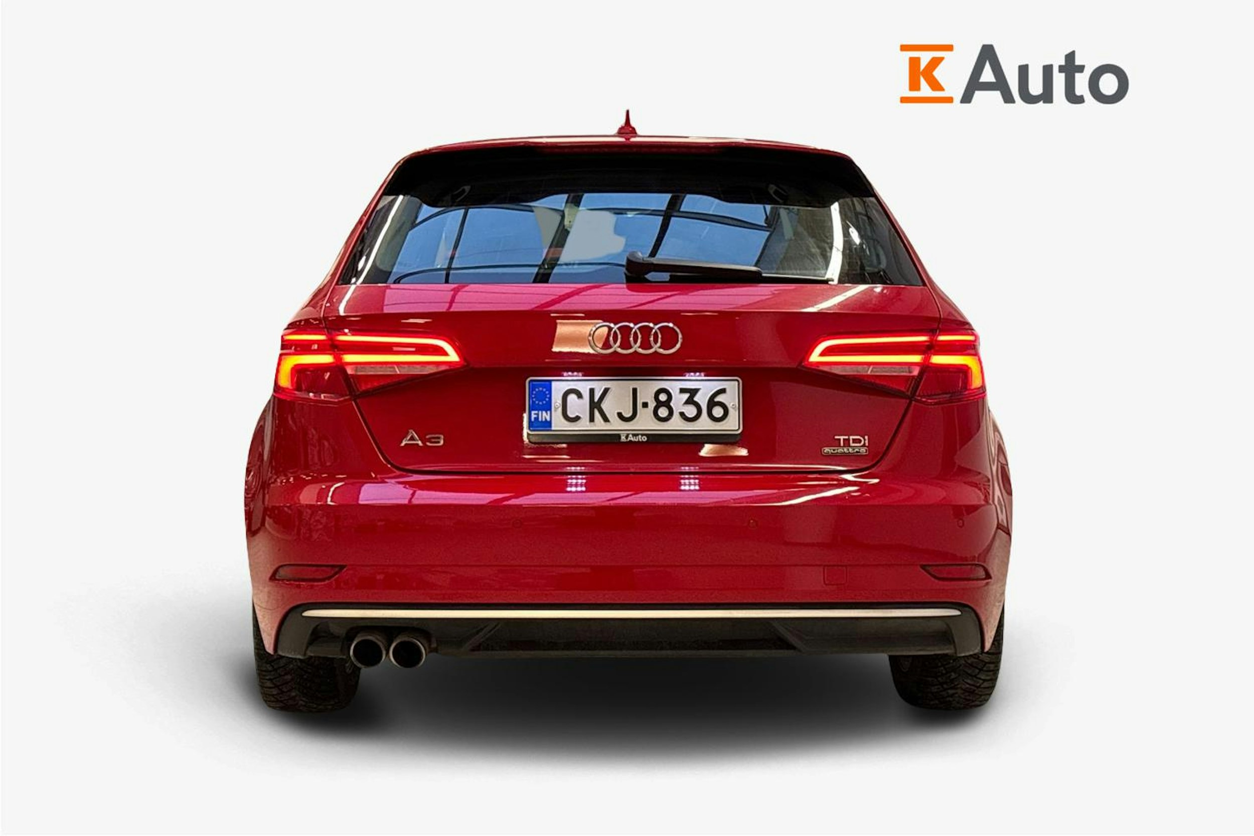 punainen Audi A3 2017 kuva 3.