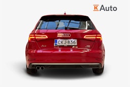 punainen Audi A3 2017 kuva 3.